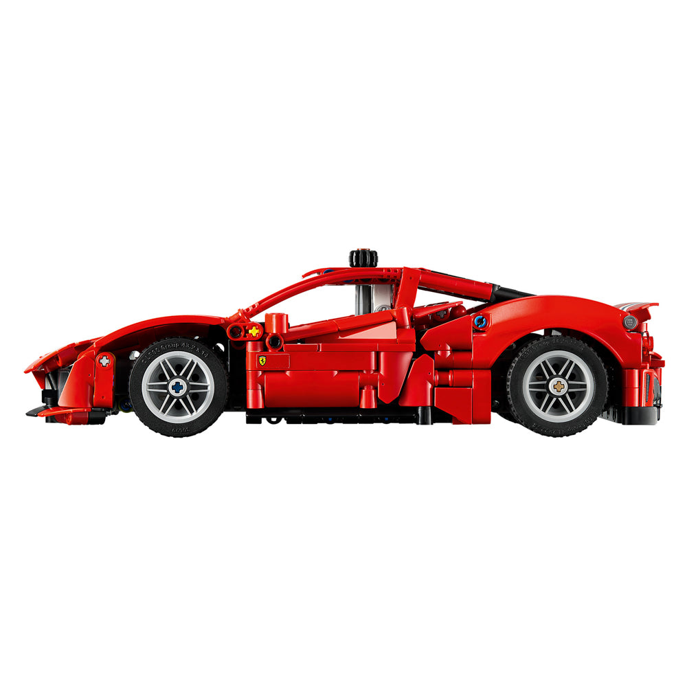 Assembled LEGO 42235 Technic Ferrari 488 Pista Car set.