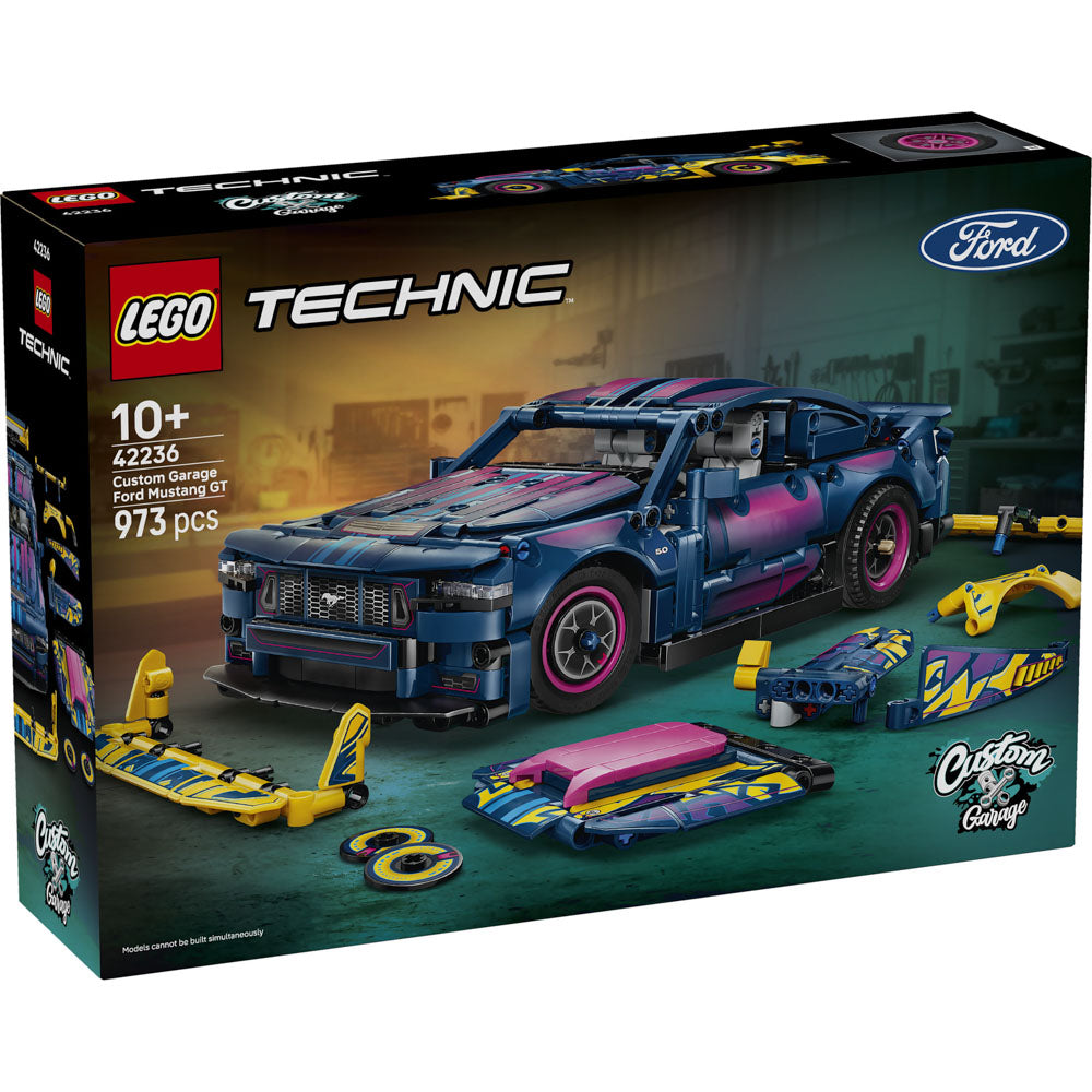 LEGO 42236 Technic Custom Garage Ford Mustang GT Car set, in packaging