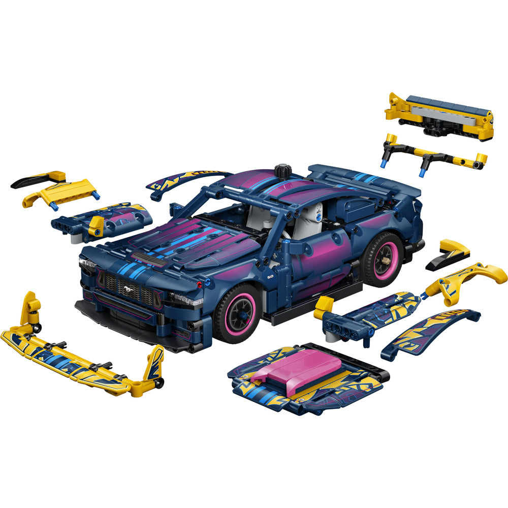 Assembled LEGO 42236 Technic Custom Garage Ford Mustang GT Car set