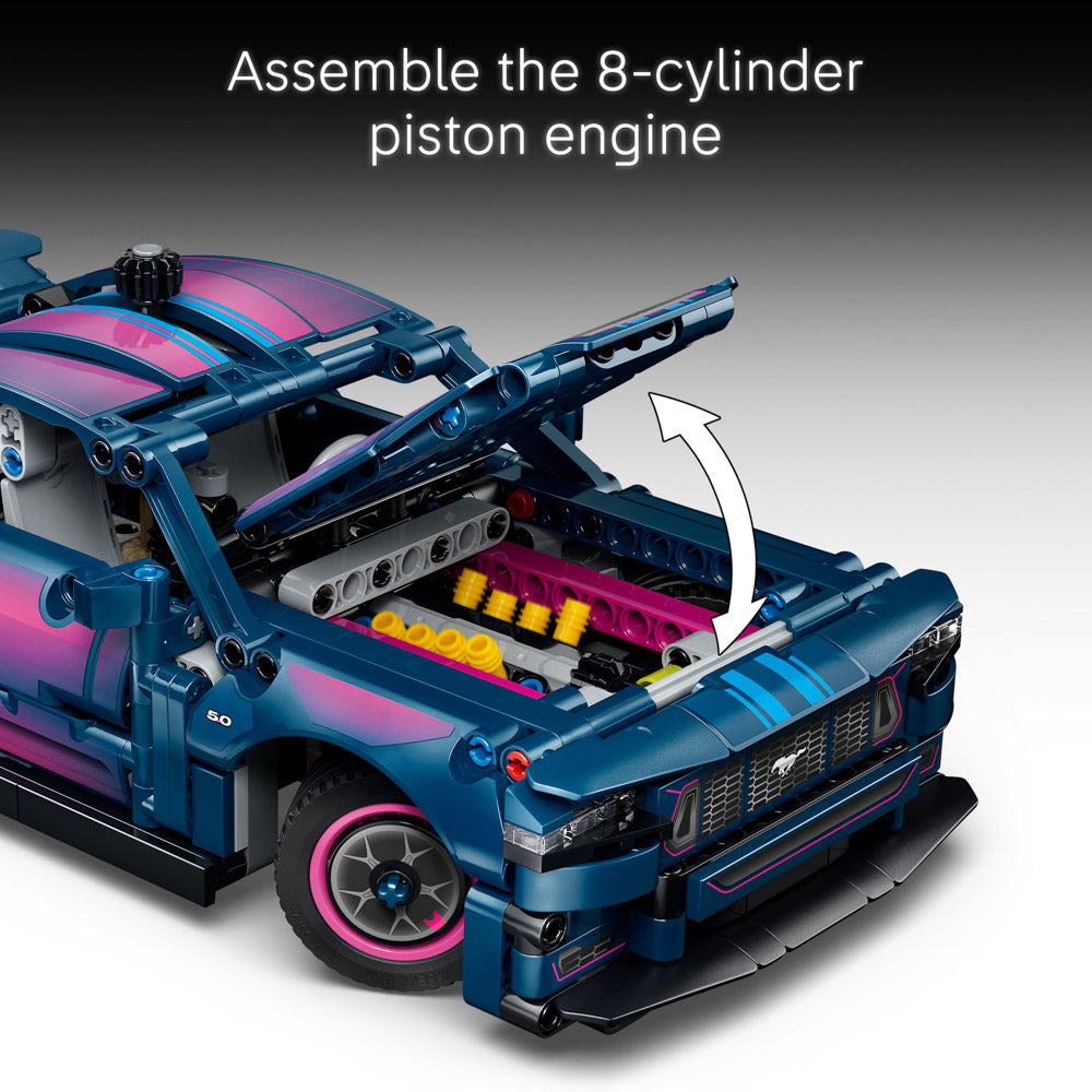 Assembled LEGO 42236 Technic Custom Garage Ford Mustang GT Car set