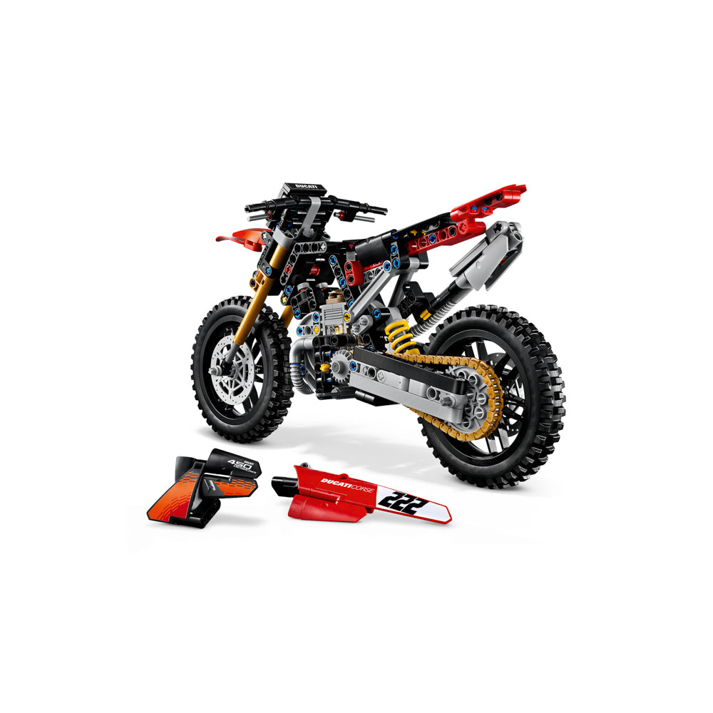 Assembled LEGO 42238 Technic Ducati Desmo450 MX Factory Motorcycle set