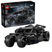Assembled LEGO 42239 Technic Batman Batmobile Tumbler Car set, with remote-control function.