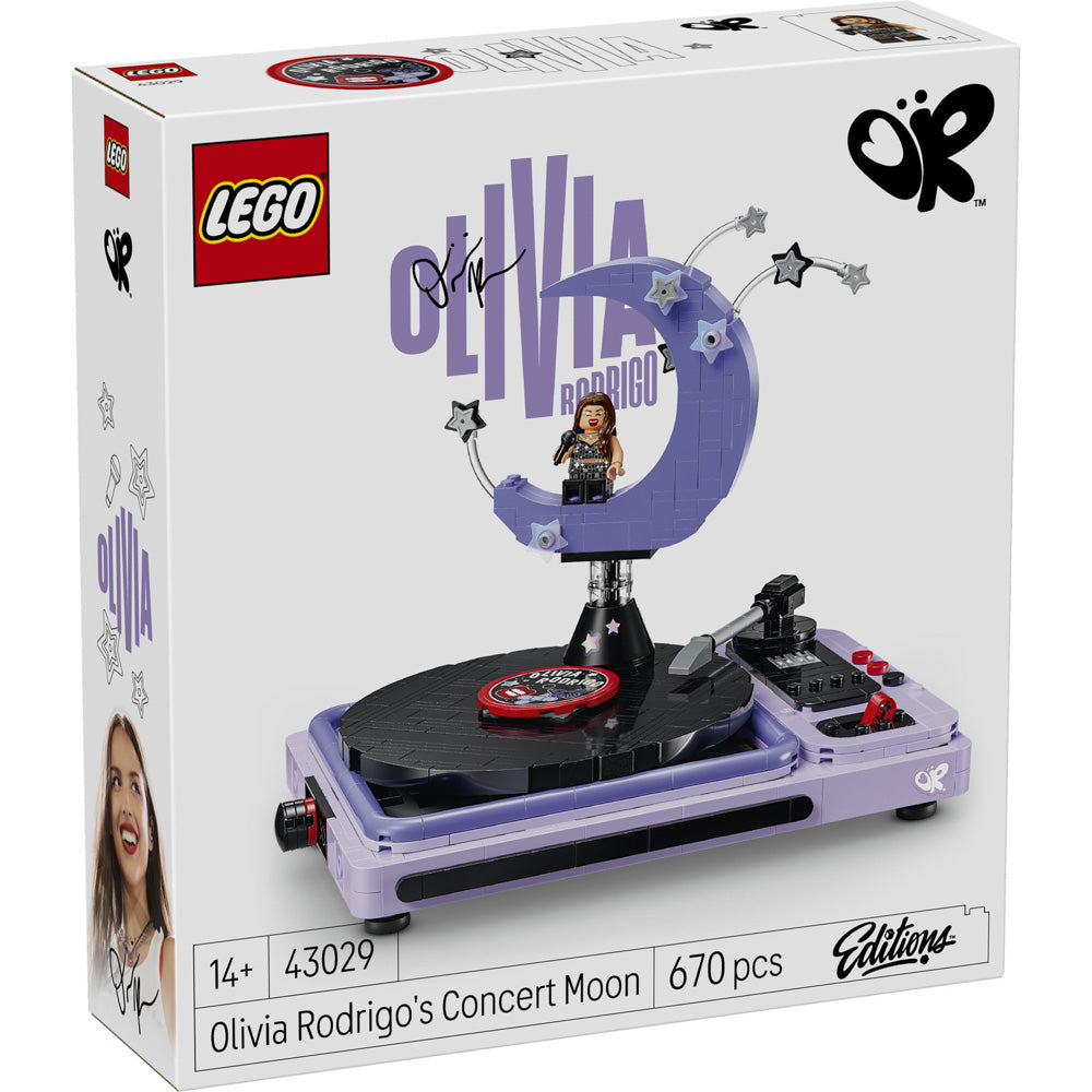 LEGO 43029 Editions Music Olivia Rodrigo's Concert Moon set, in packaging