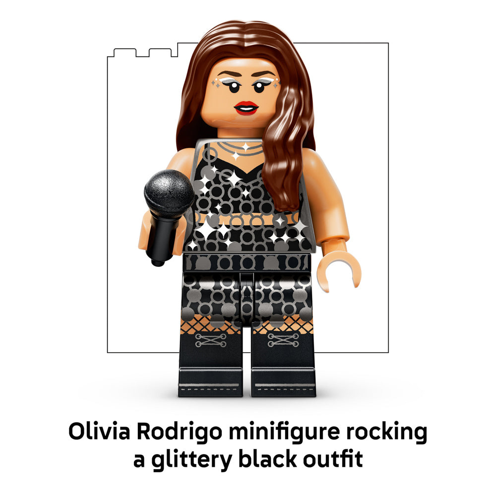 Olivia minifigure included in the LEGO 43029 Editions Music Olivia Rodrigo's Concert Moon set