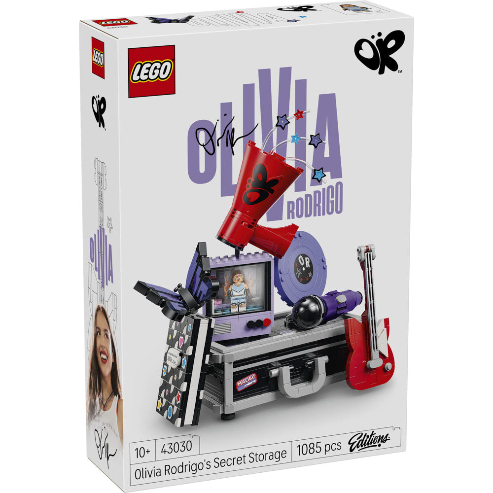 LEGO 43030 Editions Music Olivia Rodrigo's Secret Storage set, in packaging