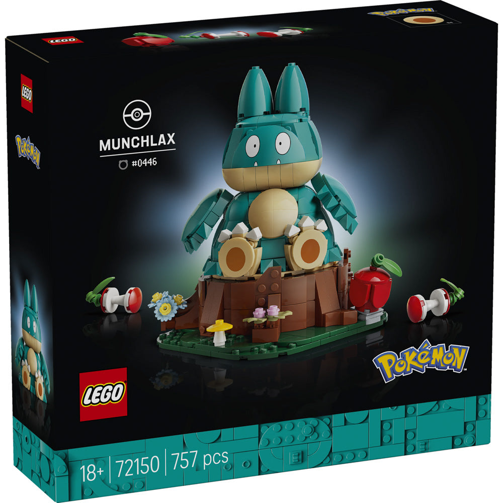 LEGO 72150 Pokémon Munchlax Set for Adults, in packaging