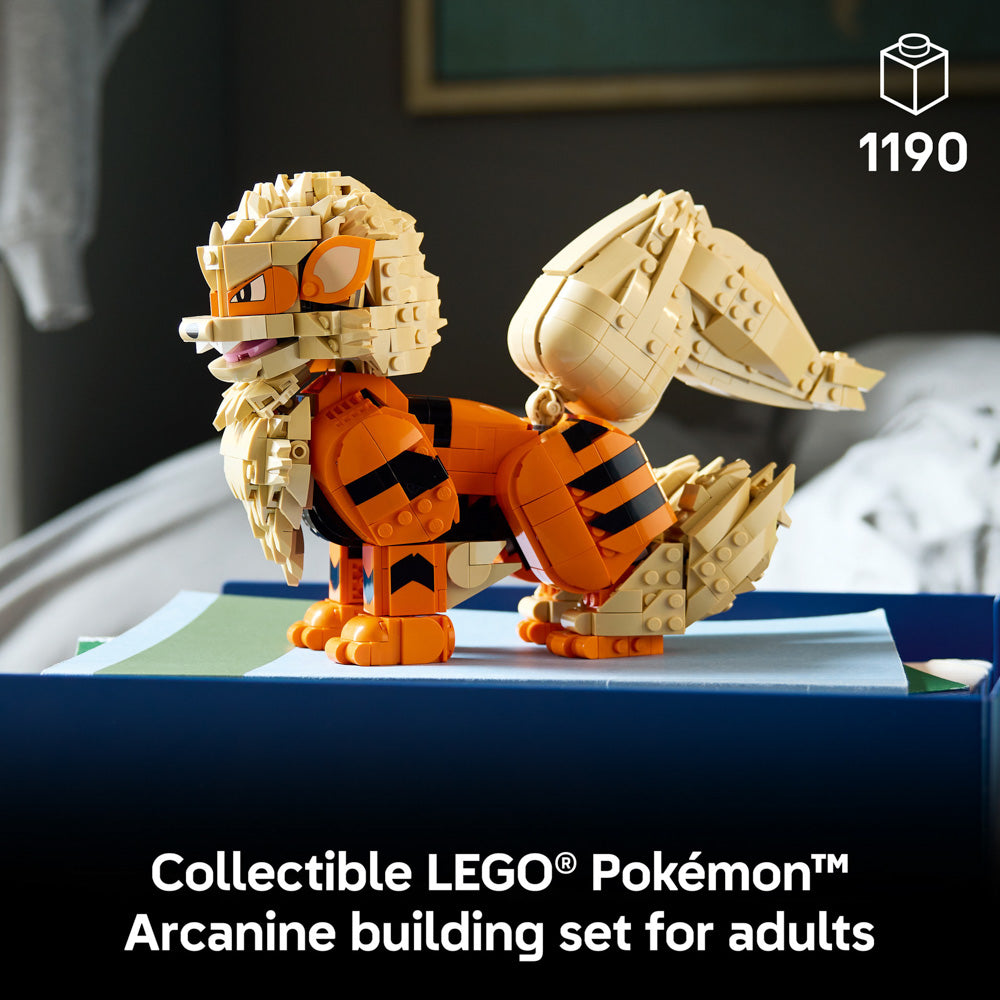 Assembled LEGO 72160 Pokémon Arcanine set for Adults