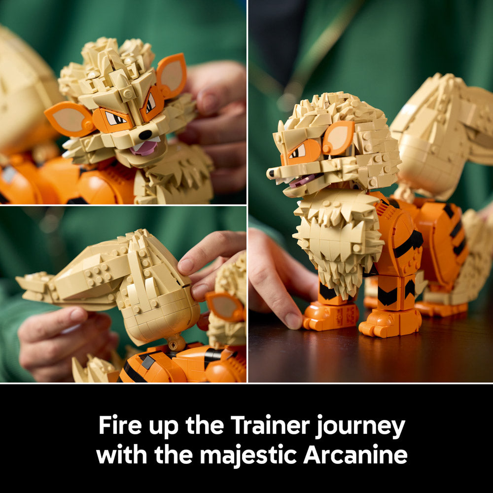 Assembled LEGO 72160 Pokémon Arcanine set for Adults