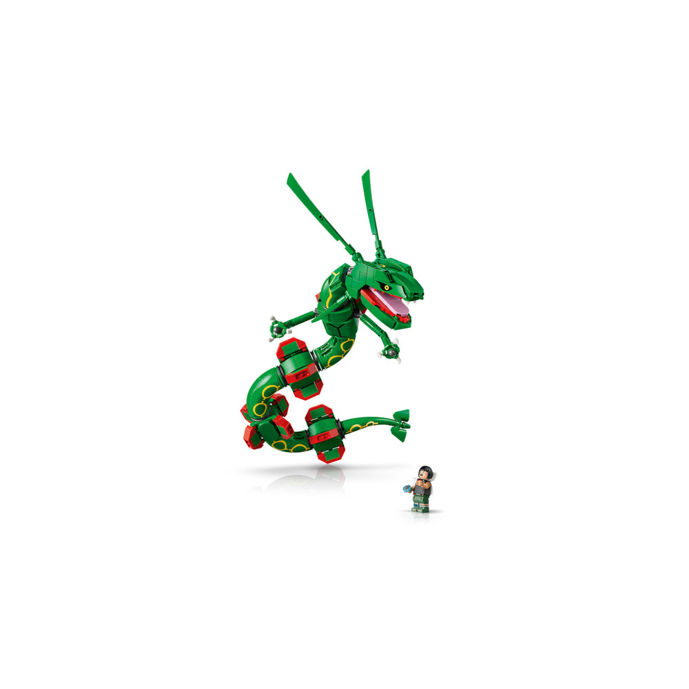 Assembled LEGO 72168 Pokémon Dragon Rayquaza set.