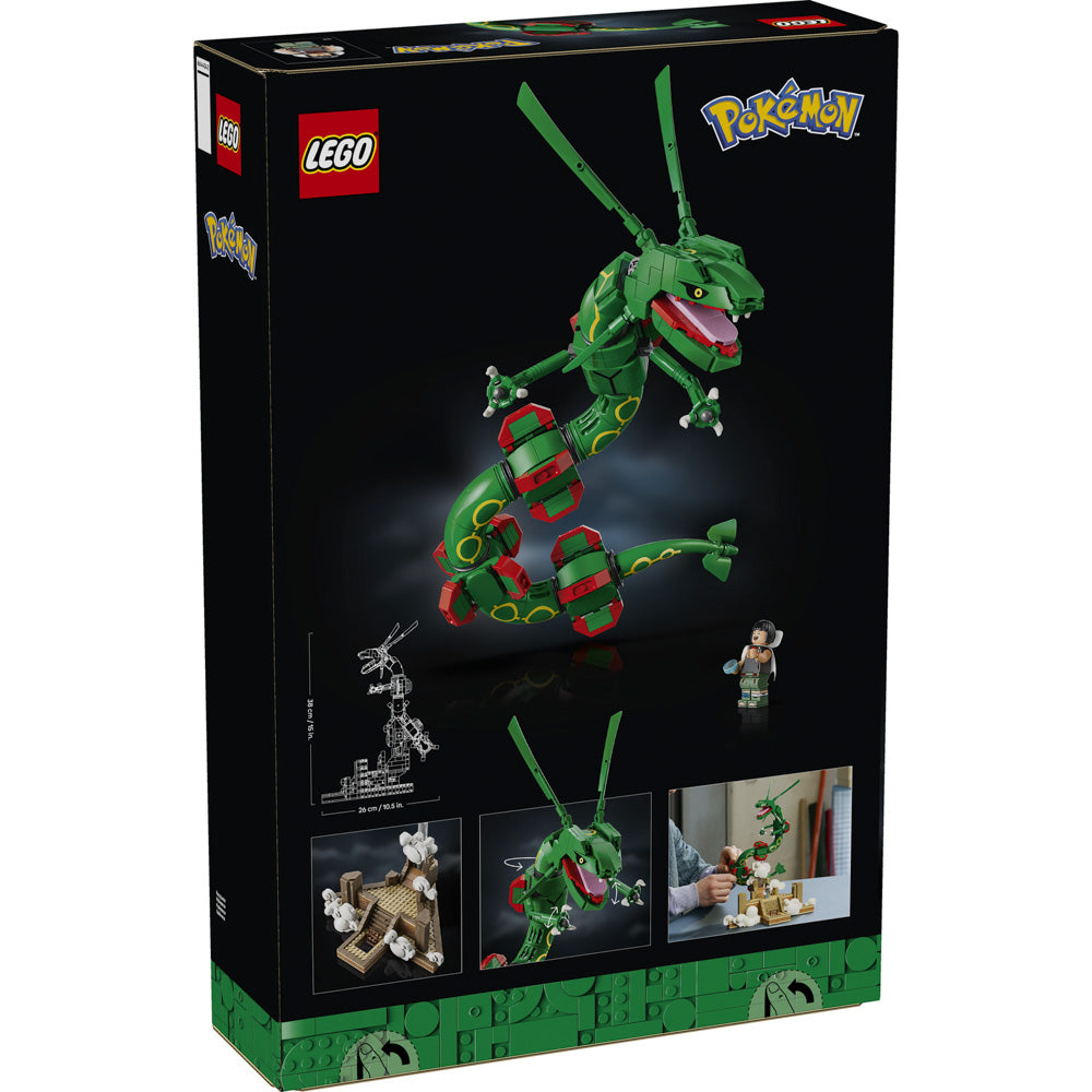 Back packaging of the LEGO 72168 Pokémon Dragon Rayquaza set.
