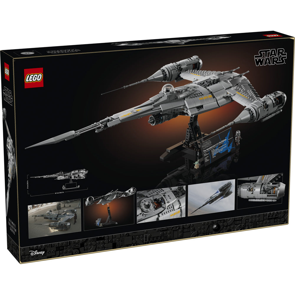 Back packaging of the LEGO 75442 Star Wars The Mandalorian's N-1 Starfighter set