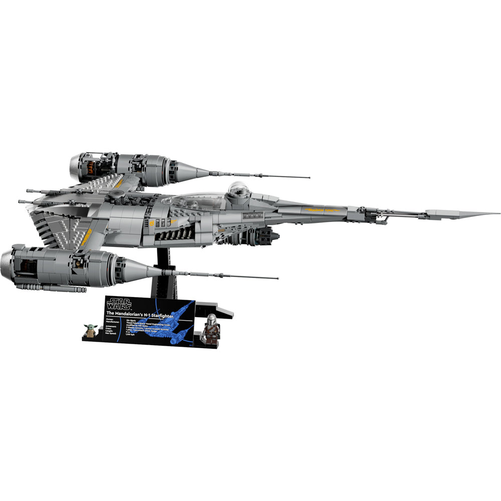 Assembled LEGO 75442 Star Wars The Mandalorian's N-1 Starfighter set