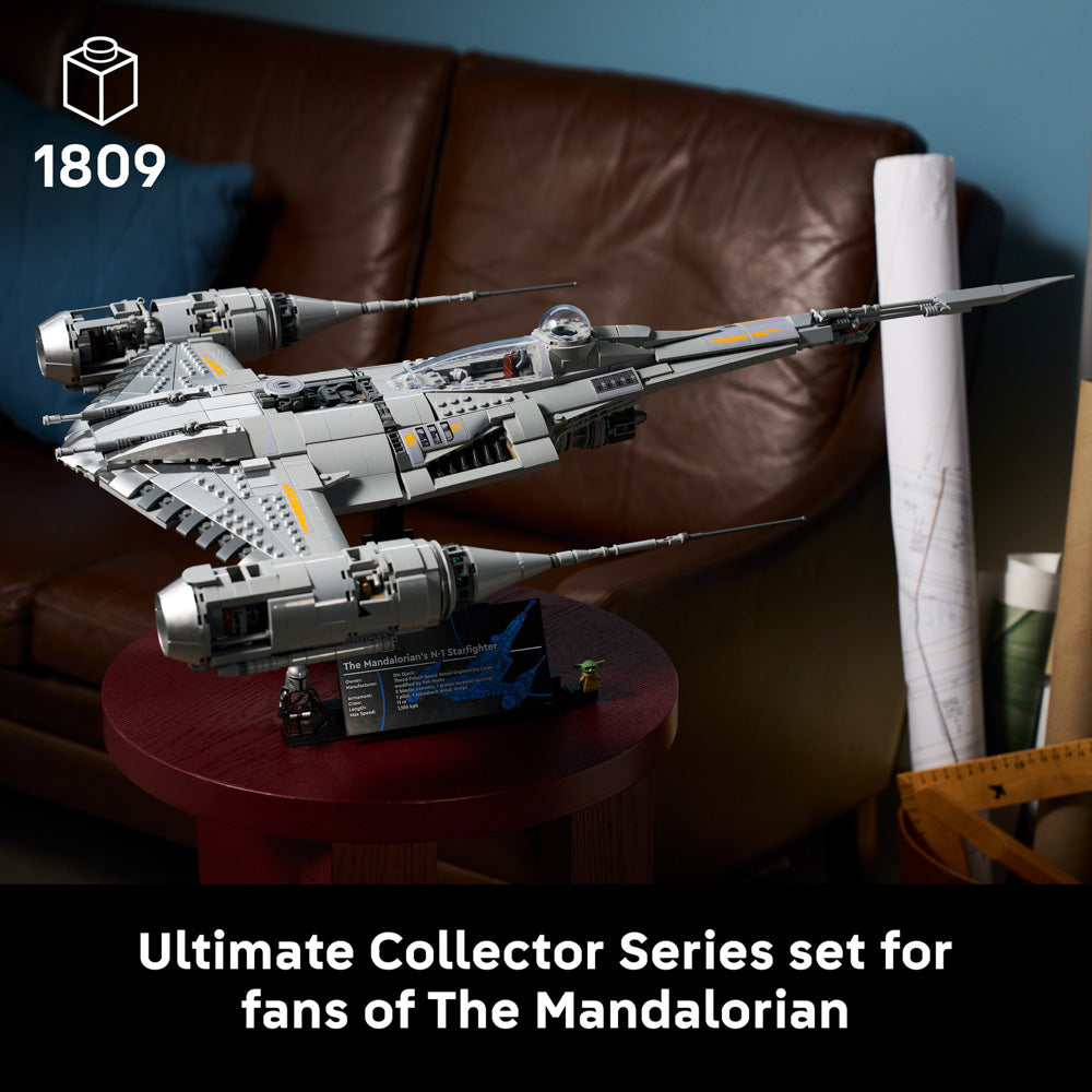 Assembled LEGO 75442 Star Wars The Mandalorian's N-1 Starfighter set