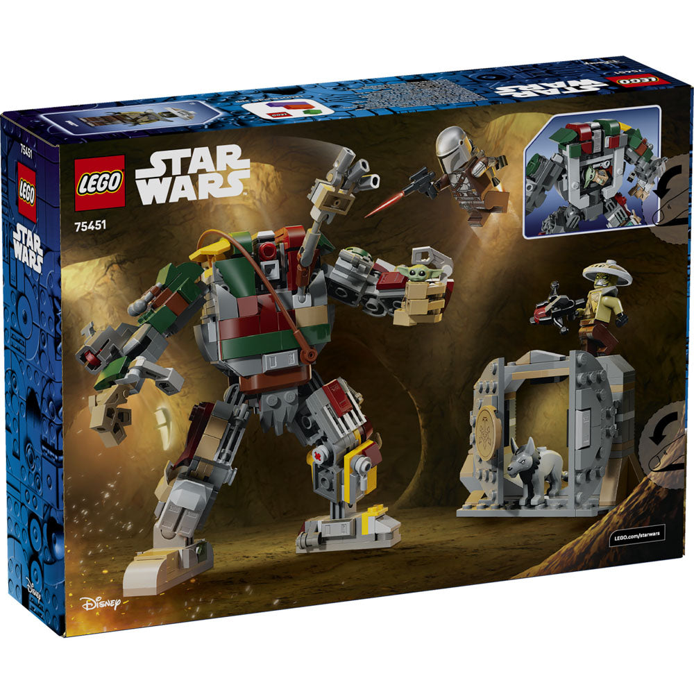Back packaging of the LEGO 75451 Star Wars Hutt Palace Sentry Droid Showdown set