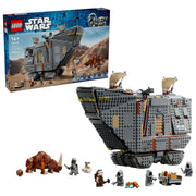 Assembled LEGO 75453 Star Wars Offworld Sandcrawler and Mudhorn set.