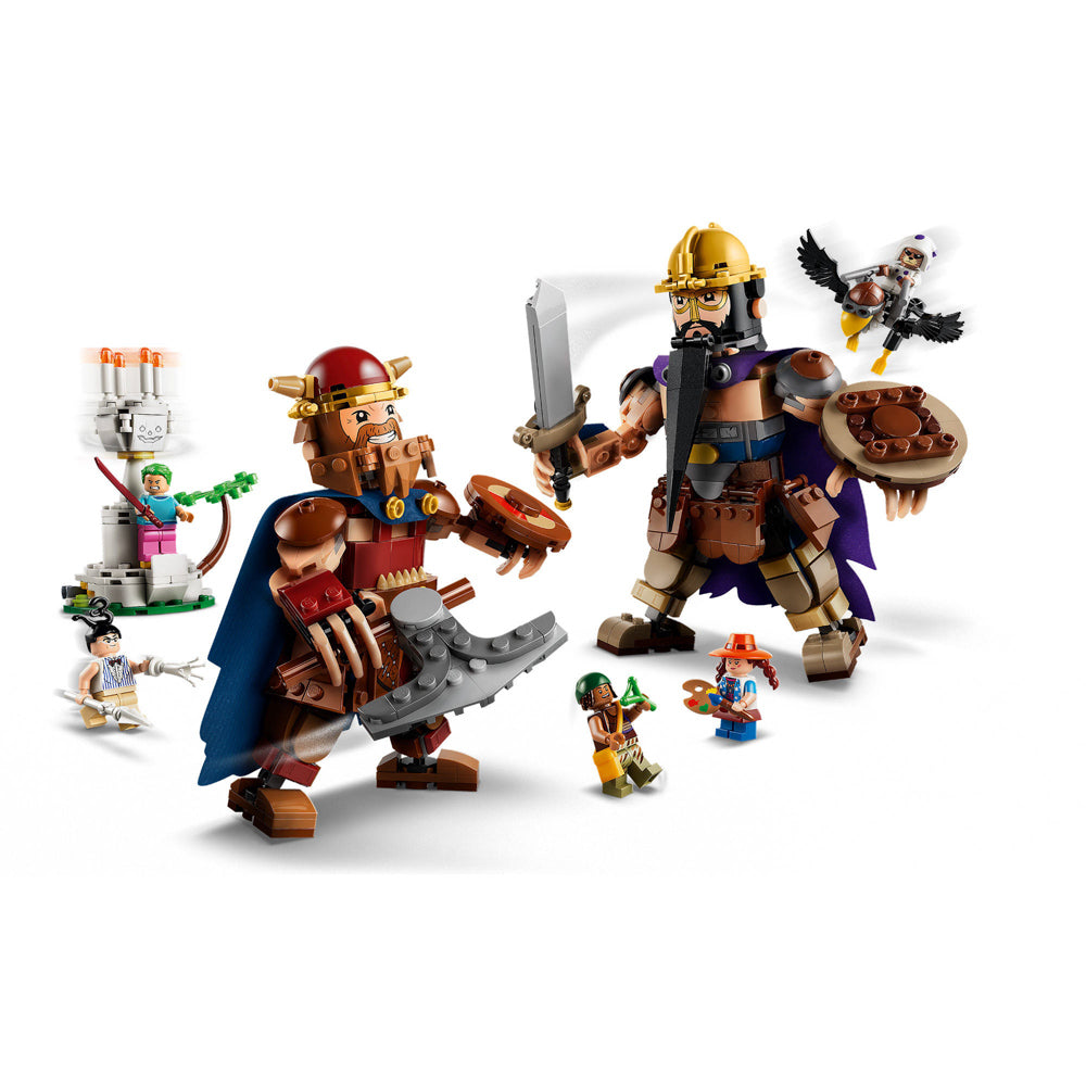 Assembled LEGO 75644 ONE PIECE Dorry vs. Brogy – Giants of Little Garden set