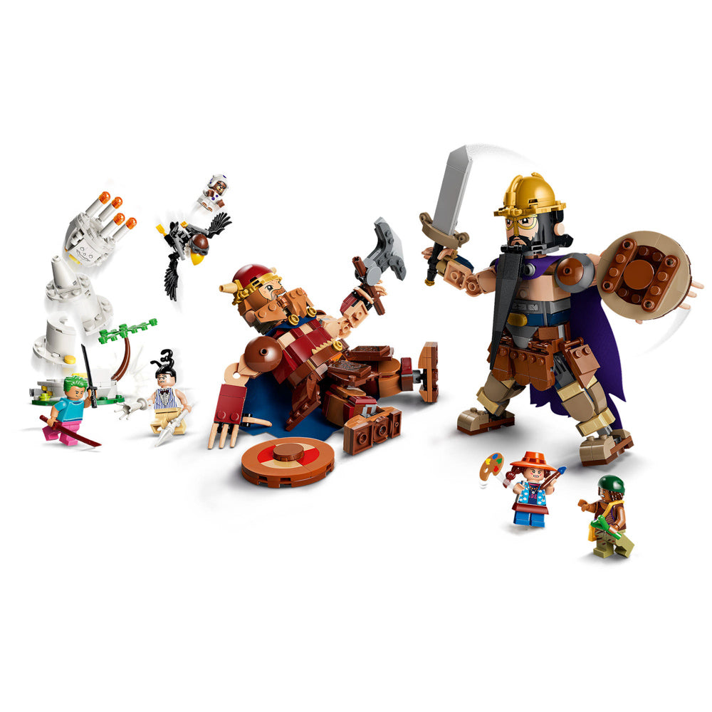 Assembled LEGO 75644 ONE PIECE Dorry vs. Brogy – Giants of Little Garden set