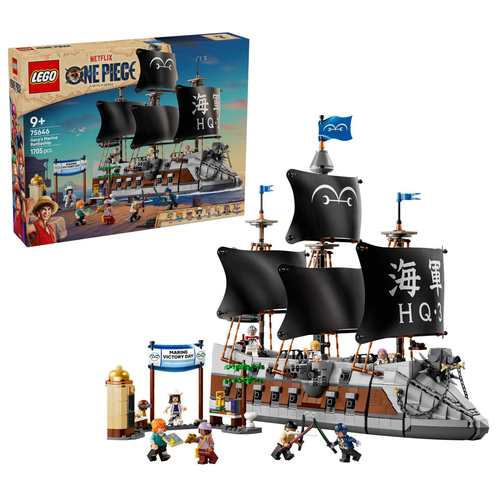 Assembled LEGO 75646 ONE PIECE Garp's Marine Battleship Ship set