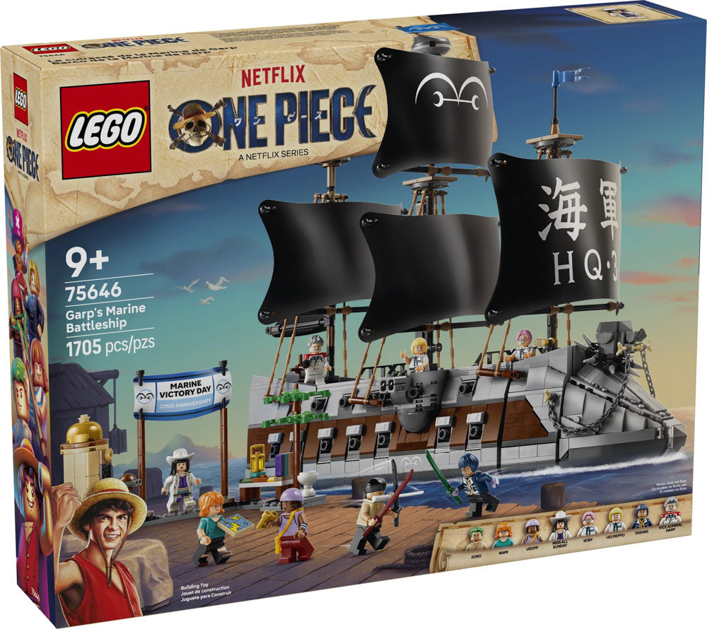 LEGO 75646 ONE PIECE Garp's Marine Battleship Ship set, in packaging