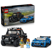 Assembled LEGO 77264 Speed Champions Jaguar Project 7 & Land Rover Defender set