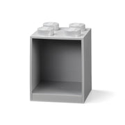 LEGO Brick Shelf 4 Knobs Grey