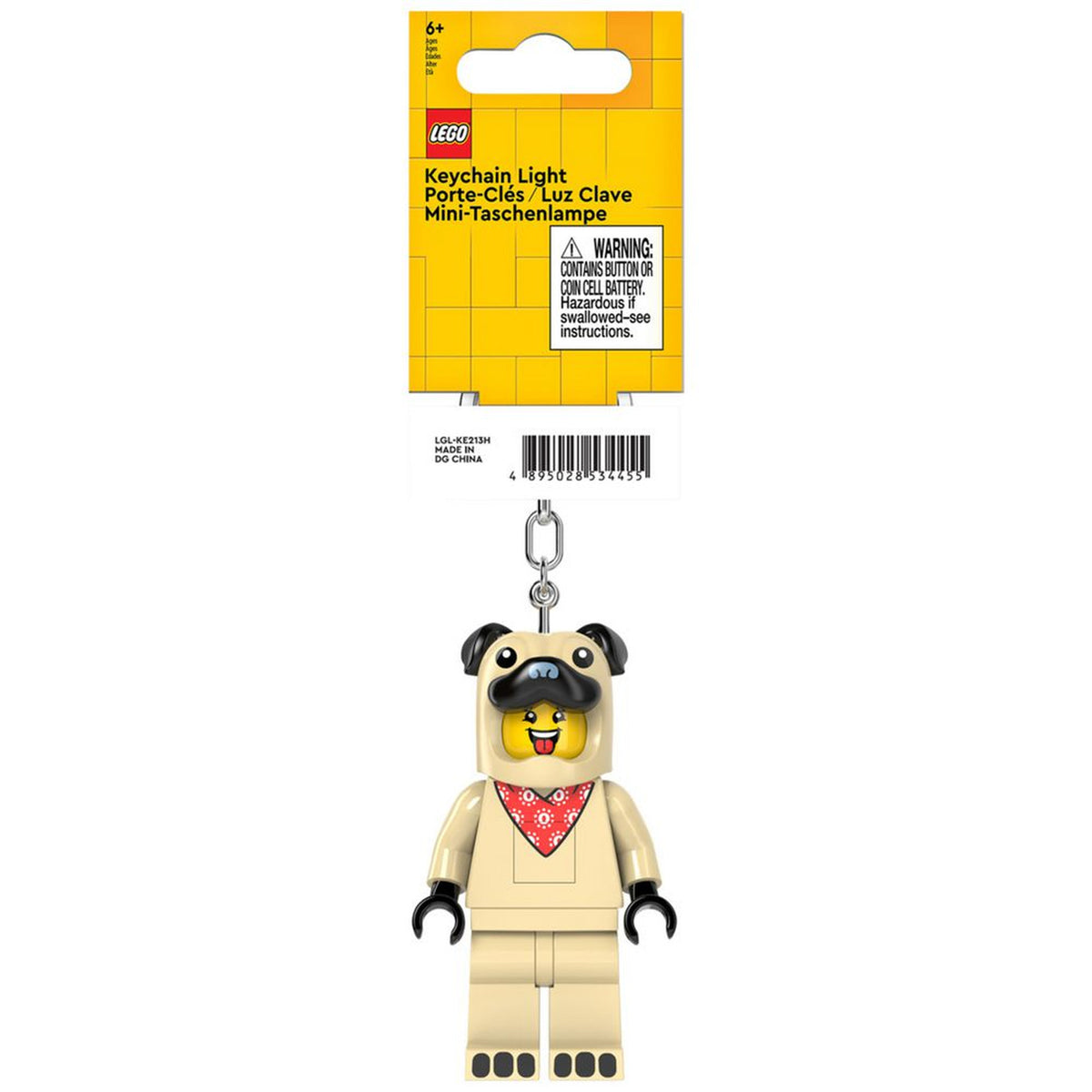 LEGO Minifigures Keychain Light Pug - Toyworld NZ