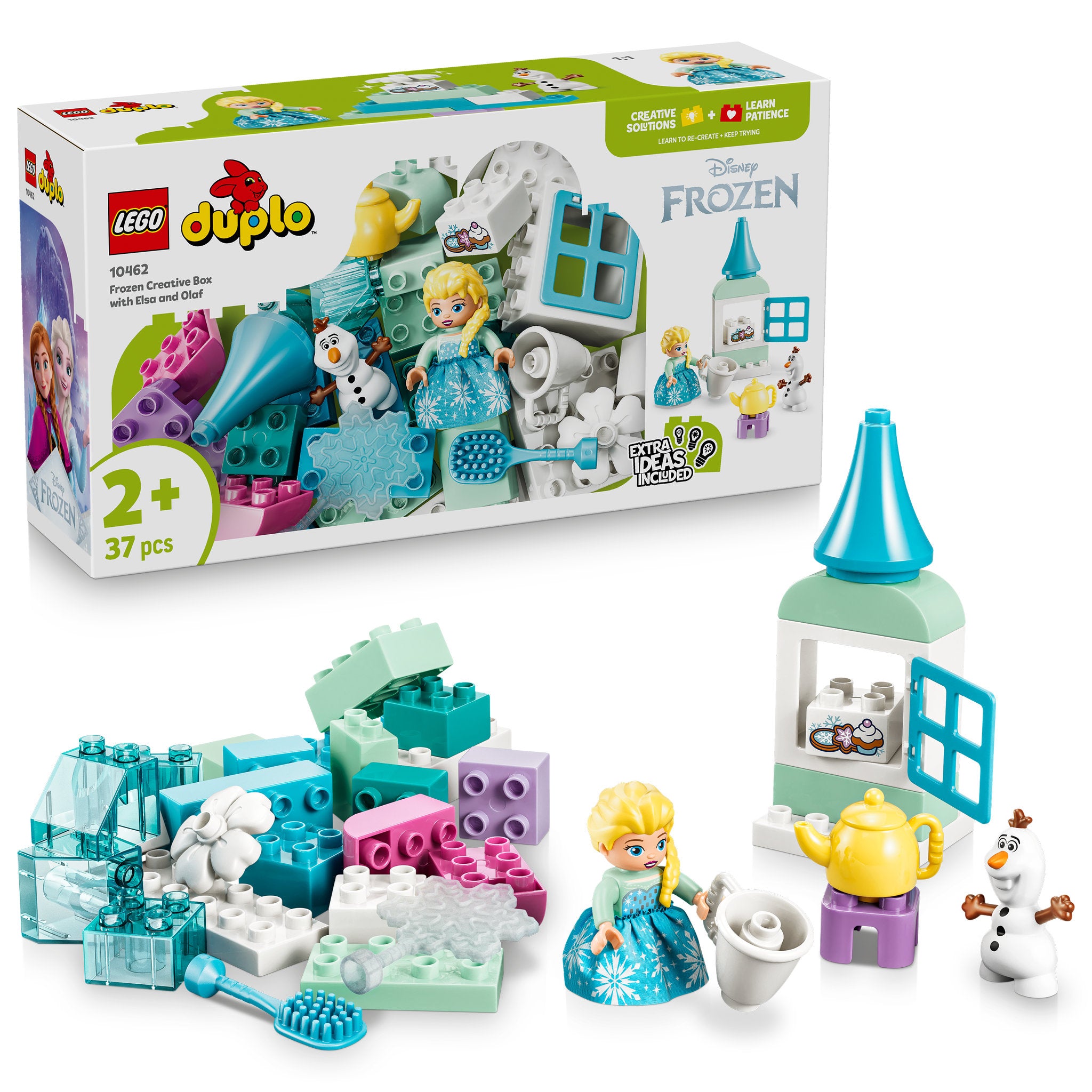 LEGO 10462 DUPLO Disney Frozen Creative Box Blocks with Elsa and Olaf Set, assembled and in packaging