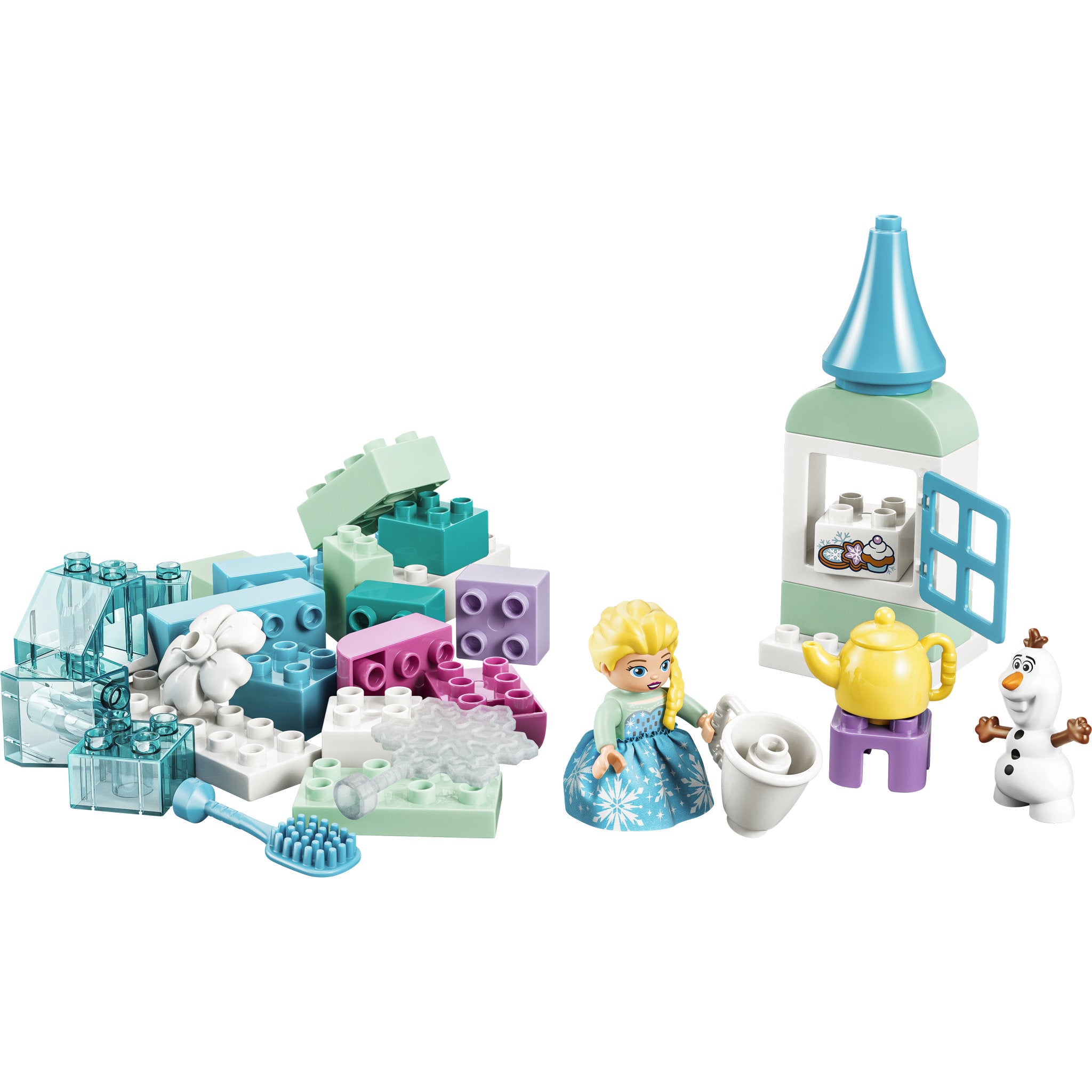 Assembled elsa in the LEGO 10462 DUPLO Disney Frozen Creative Box Blocks with Elsa and Olaf Set