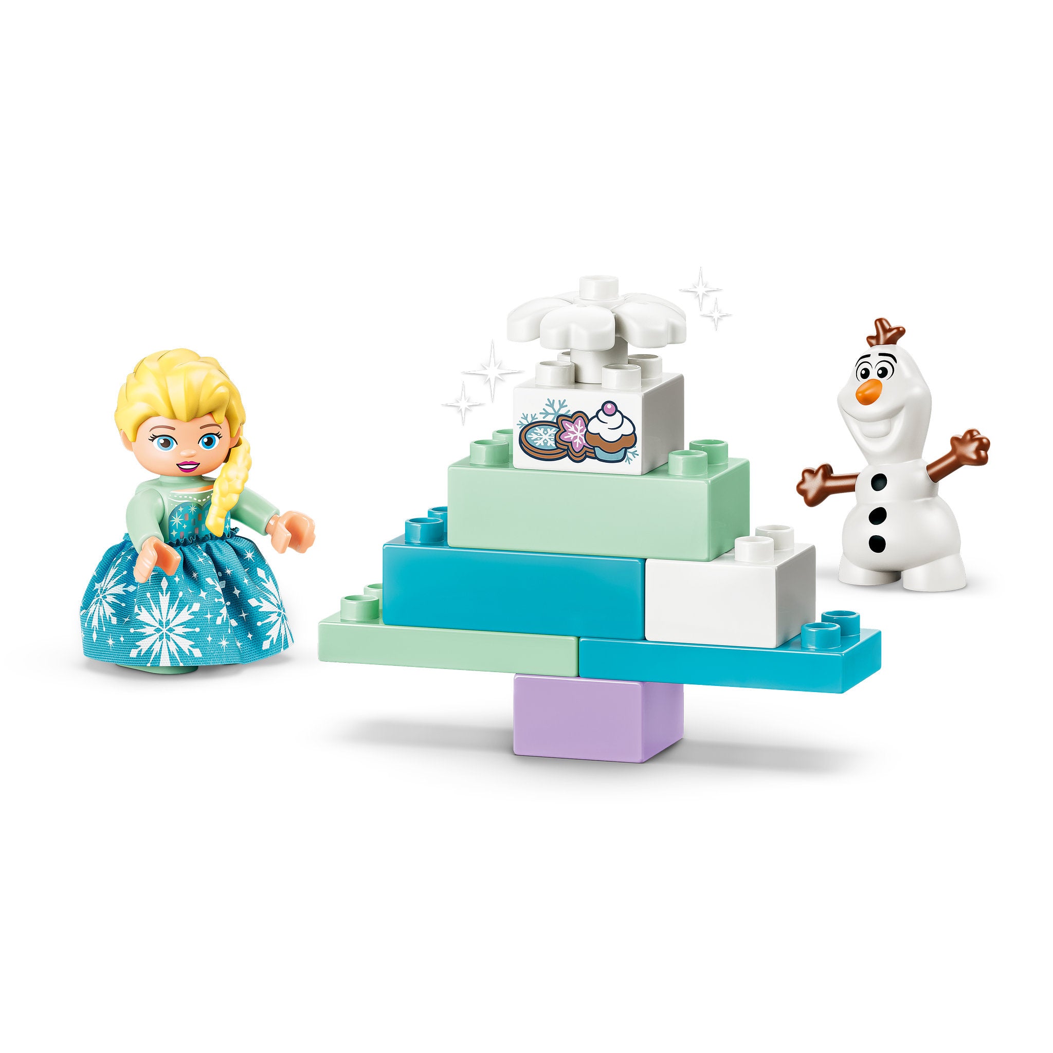 Else and olaf in the LEGO 10462 DUPLO Disney Frozen Creative Box Blocks with Elsa and Olaf Set