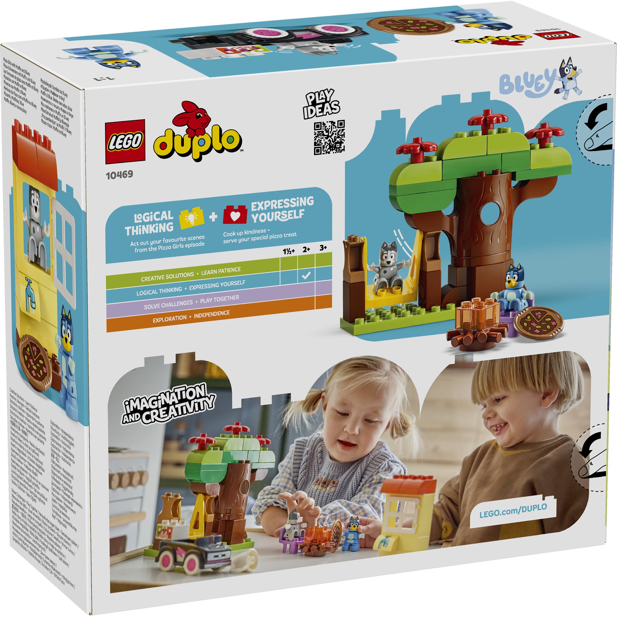 LEGO 10469 DUPLO Bluey Tree Swing Car Pizza Girls with Muffin and Bluey Set in packaging