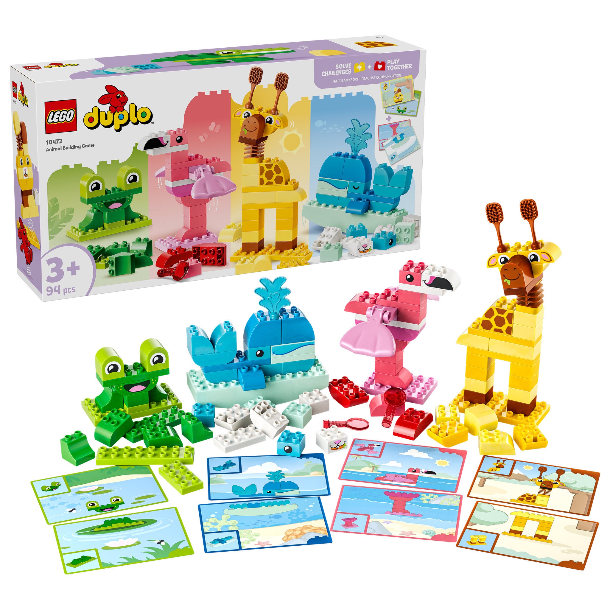 LEGO 10472 DUPLO Town Animal Building Game for toddlers Set assembled, and in packaging