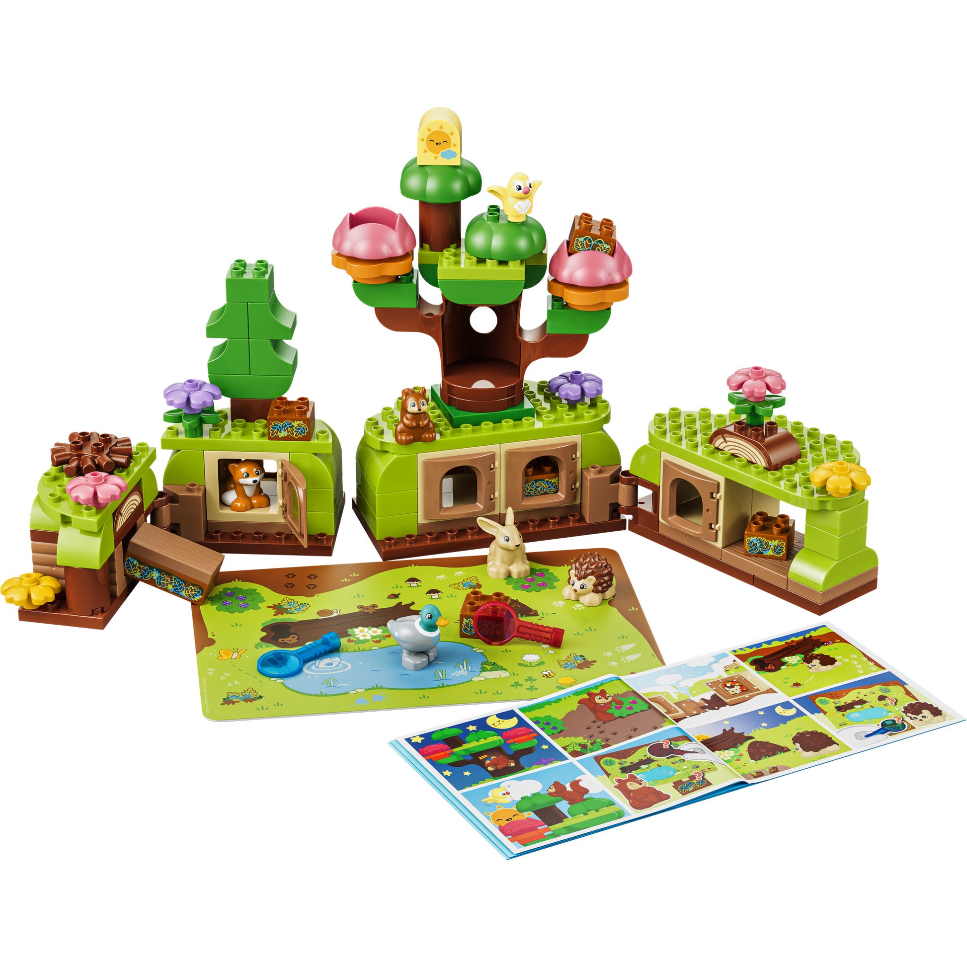 Assembled LEGO 10480 DUPLO Town Discovery Forest with Wild Animals Set