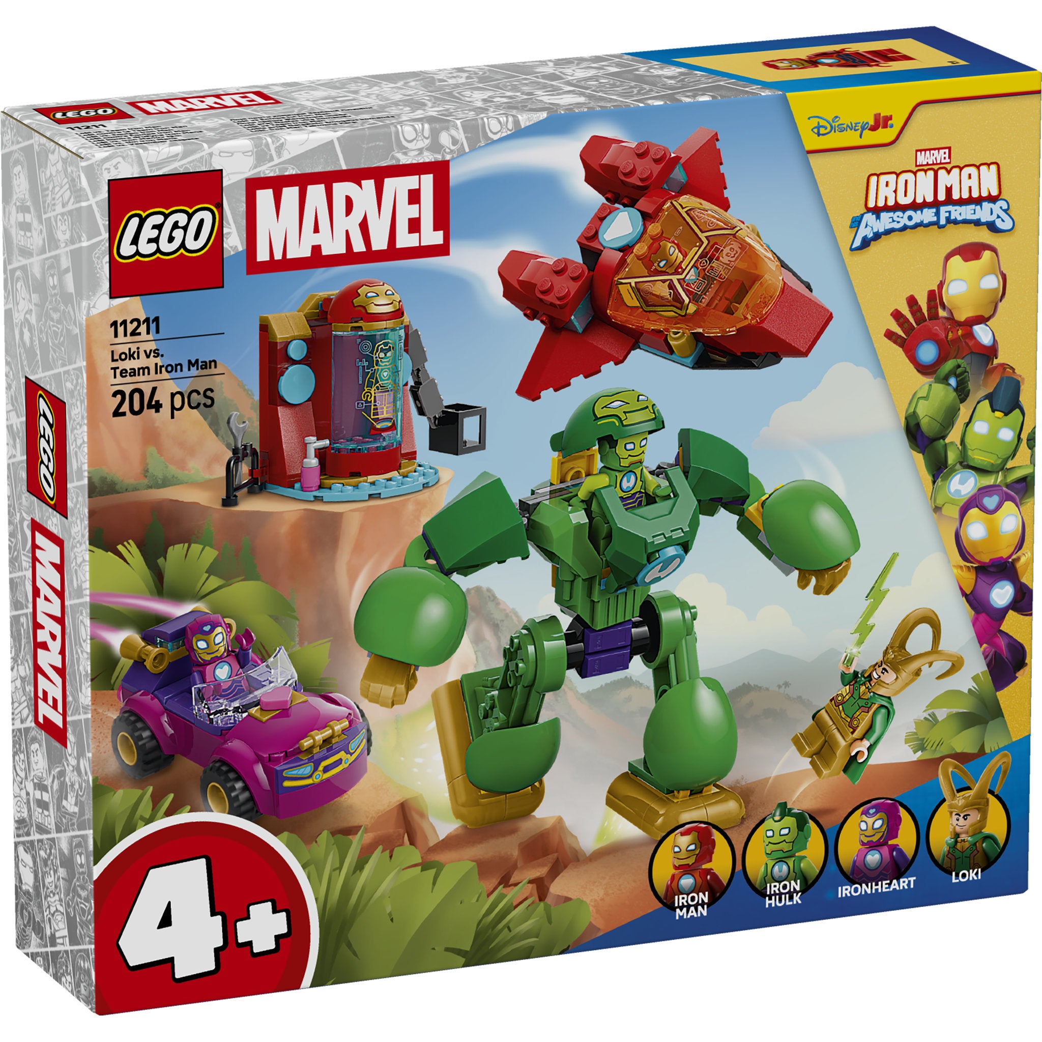 LEGO 11211 Disney Junior Marvel Loki vs. Iron Man Set in packaging