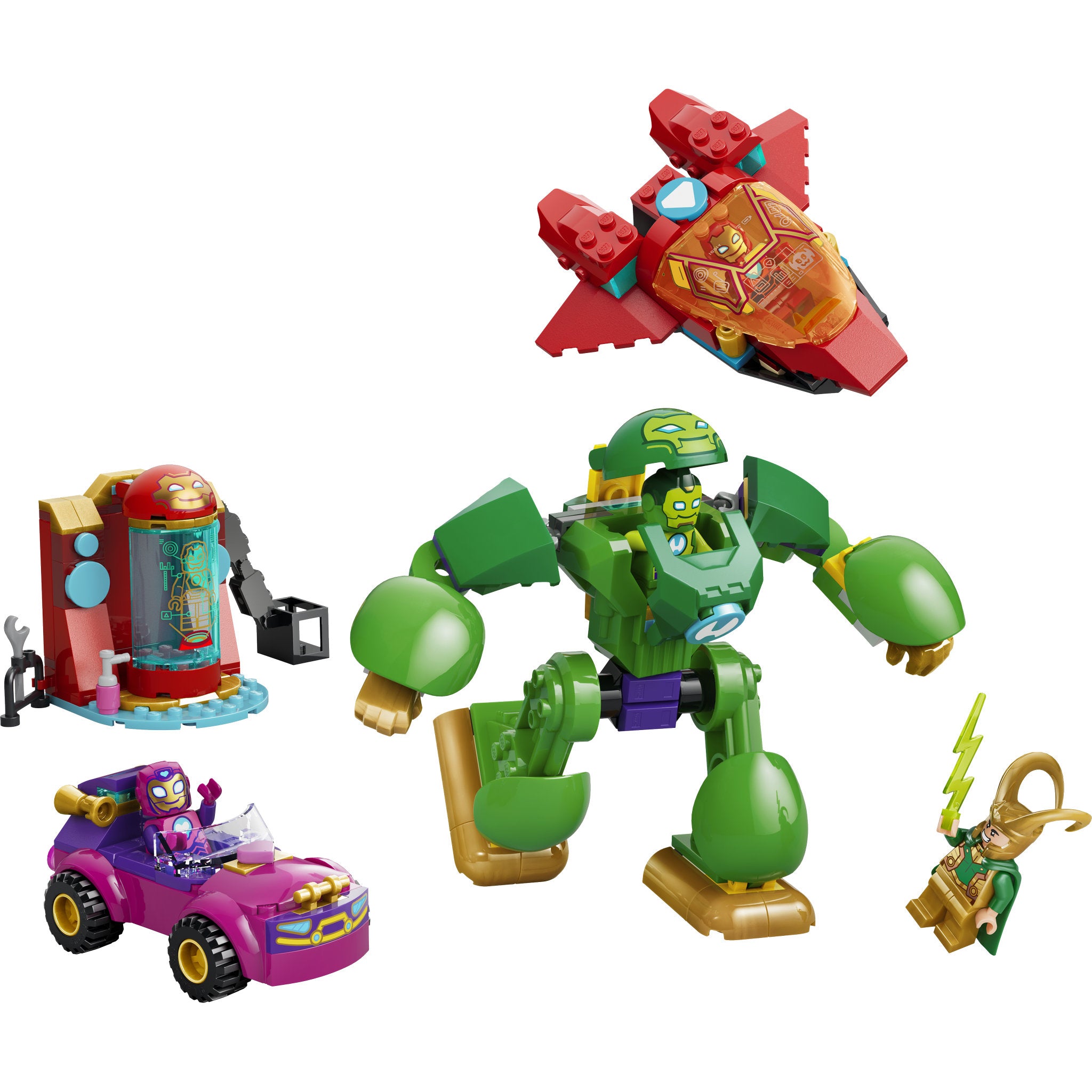 Assembled LEGO 11211 Disney Junior Marvel Loki vs. Iron Man Set