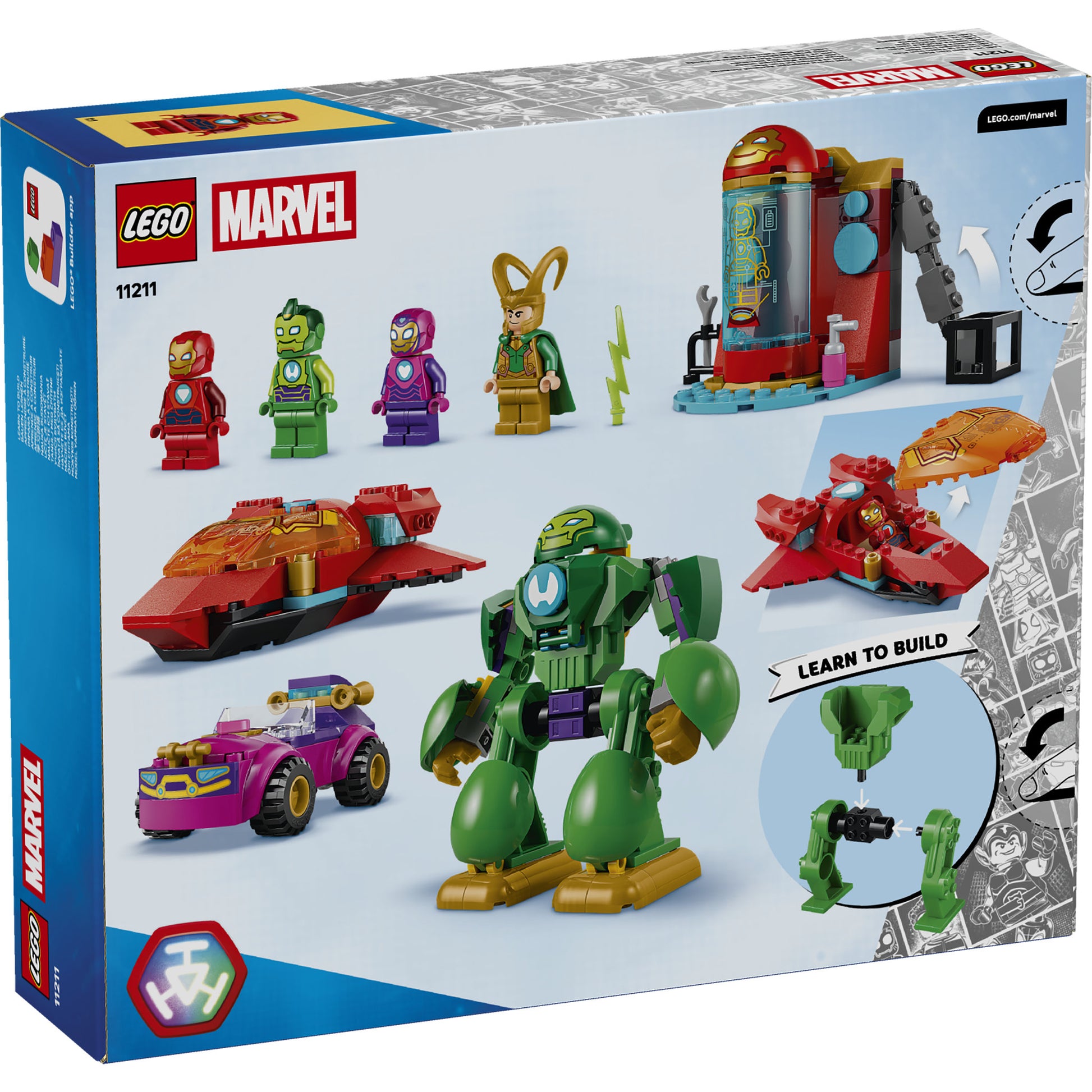 LEGO 11211 Disney Junior Marvel Loki vs. Iron Man Set in packaging