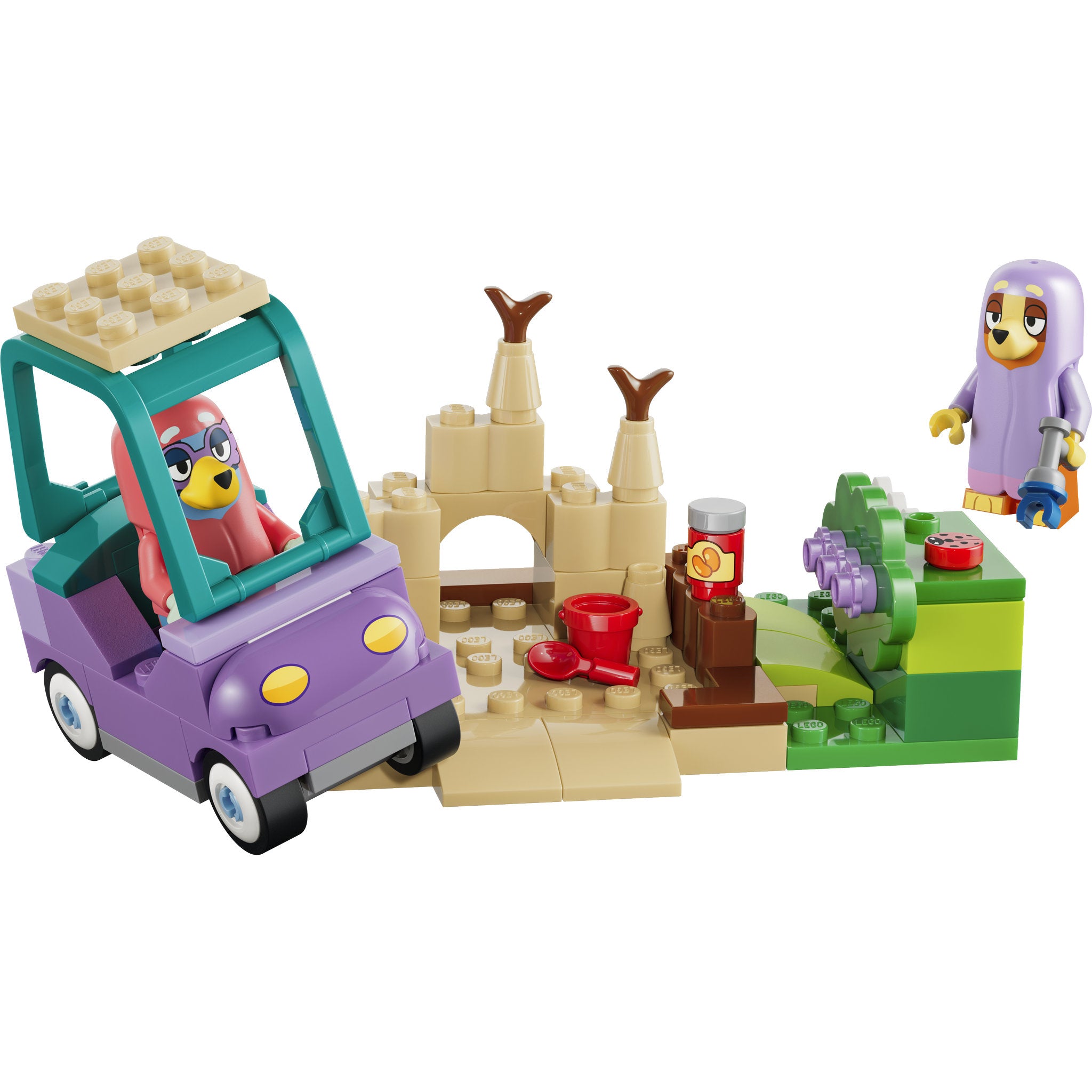 Assembled LEGO 11216 Bluey Grannies Disguise with Bingo and Bluey Set
