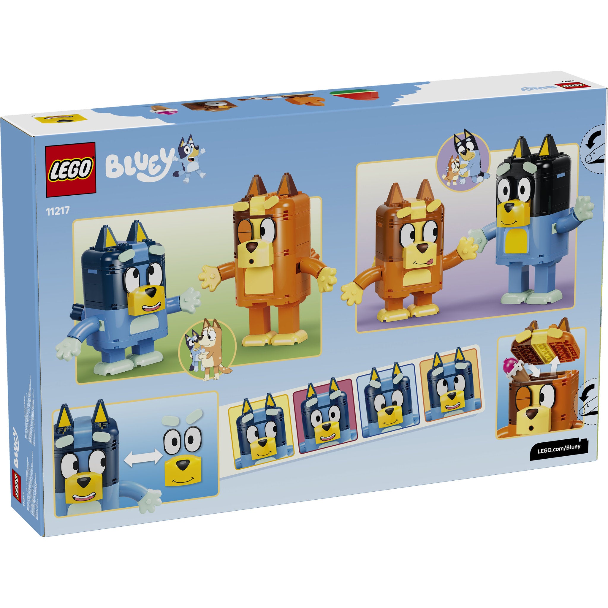 LEGO 11217 Bluey Brick-Built Bluey Family Set in packaging