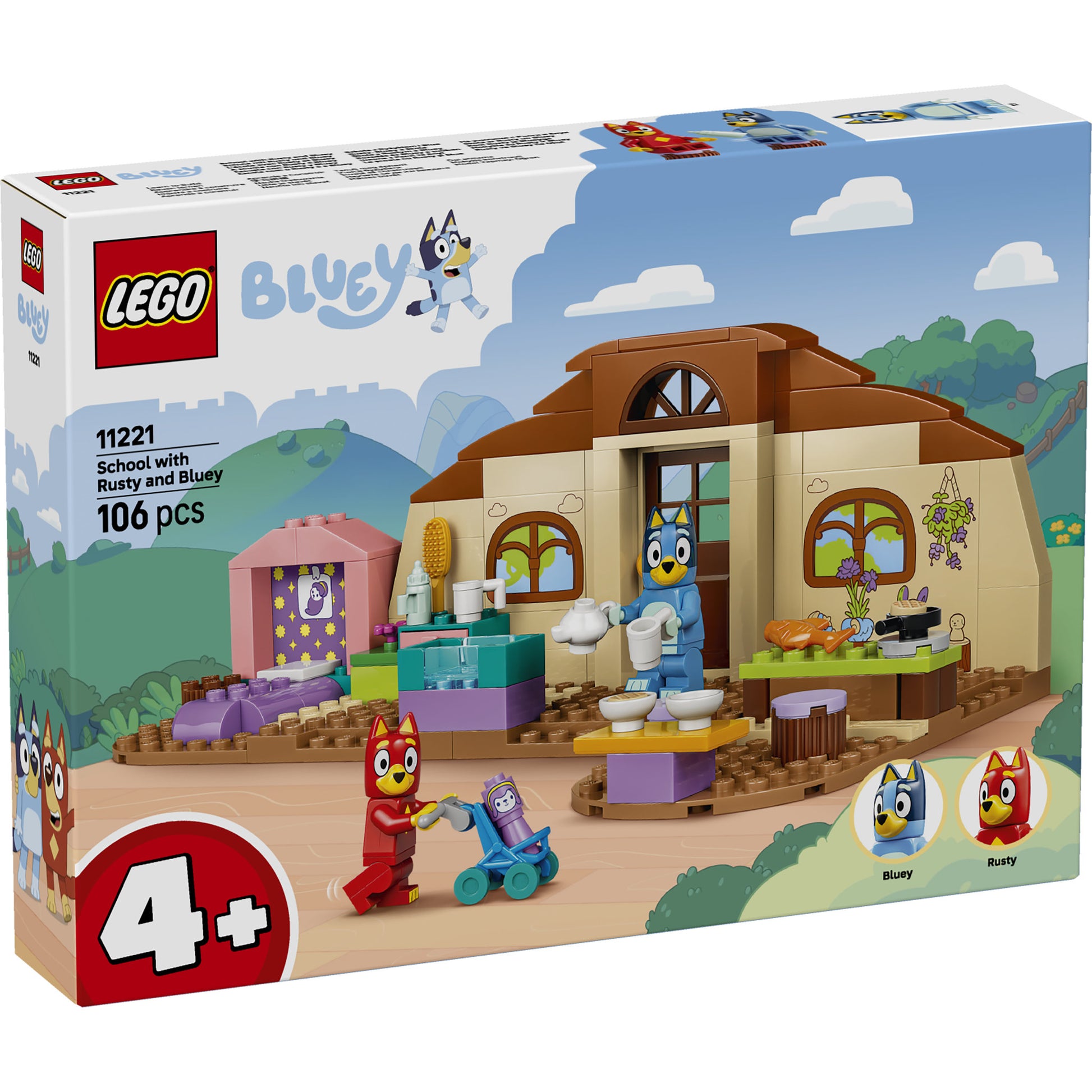 LEGO 11221 Bluey School With Rusty And Bluey Set in packaging