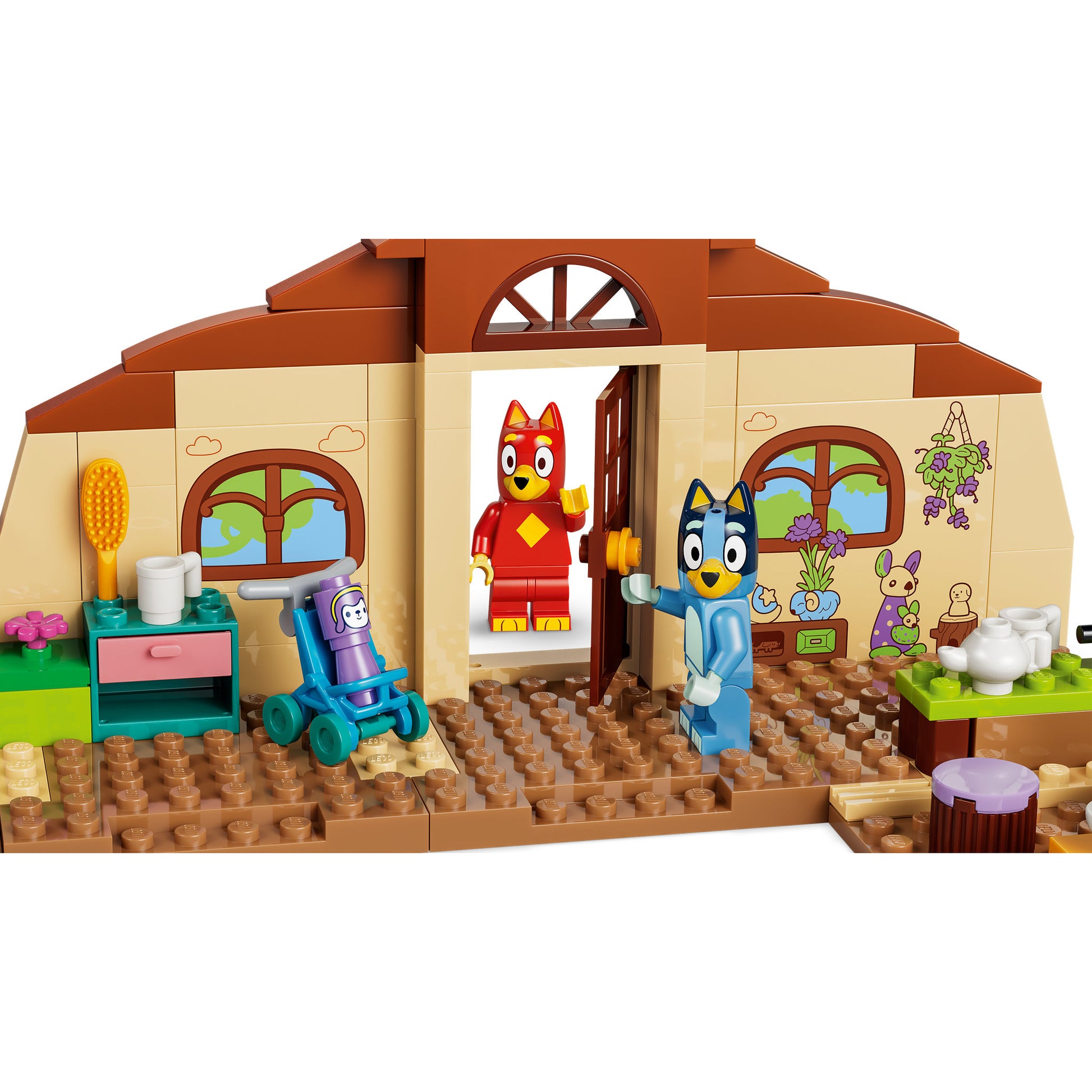 Assembled LEGO 11221 Bluey School With Rusty And Bluey Set