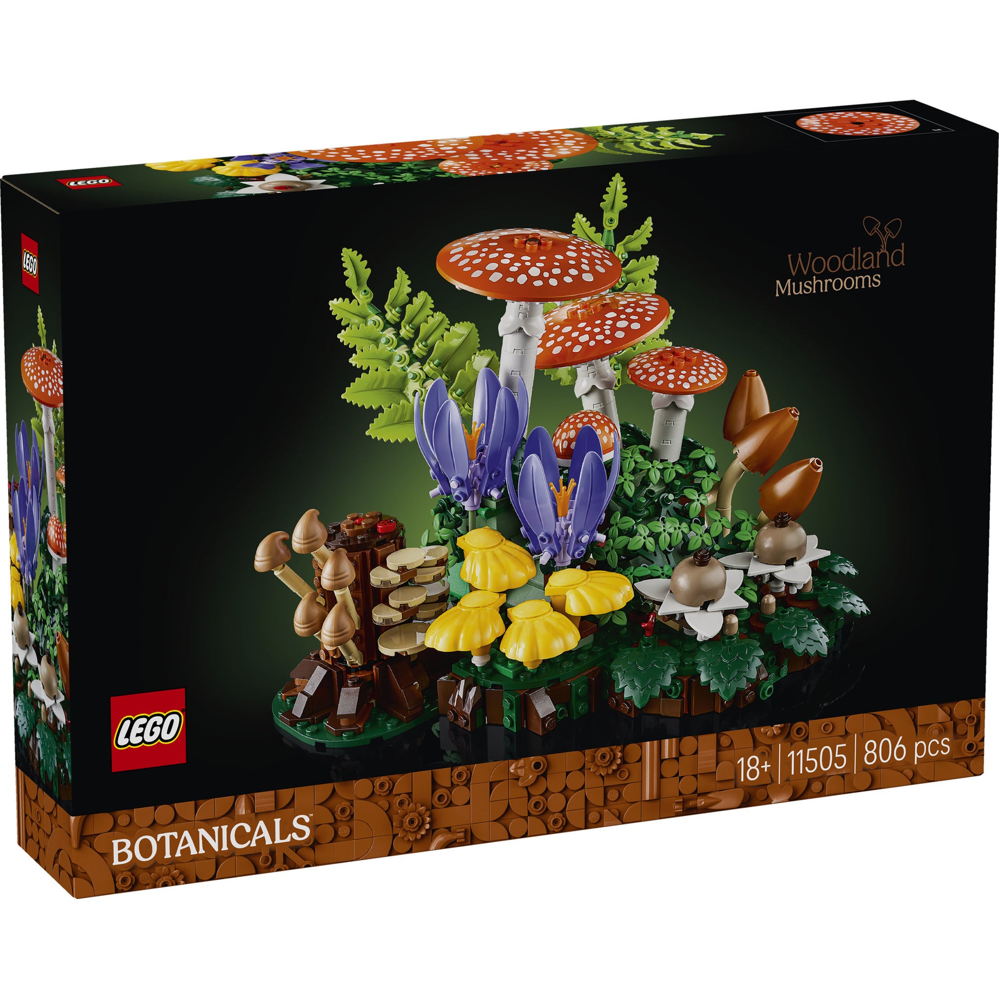 LEGO 11505 Botanicals Woodland Mushrooms Set in packaging
