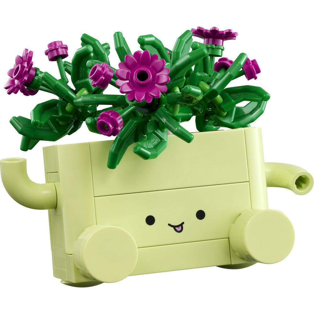 Assembled green pot plant, in the LEGO 11506 Botanicals Rocking Plants potted succulents set