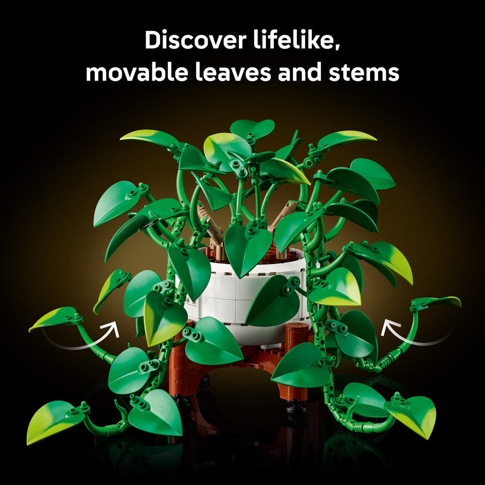 Movable leaves and stems on the LEGO 11512 Botanicals Hanging Golden Pothos set