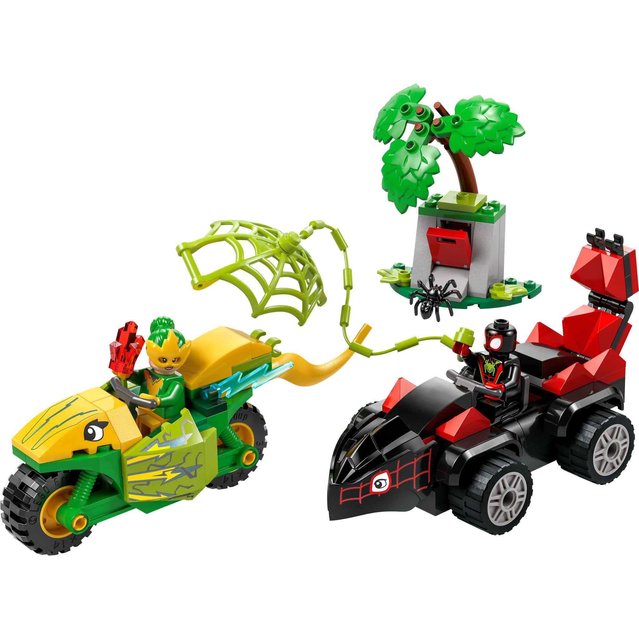 LEGO 11198 Marvel Spidey and His Amazing Friends Spin and Electro Dinosaur Vehicle Chase
