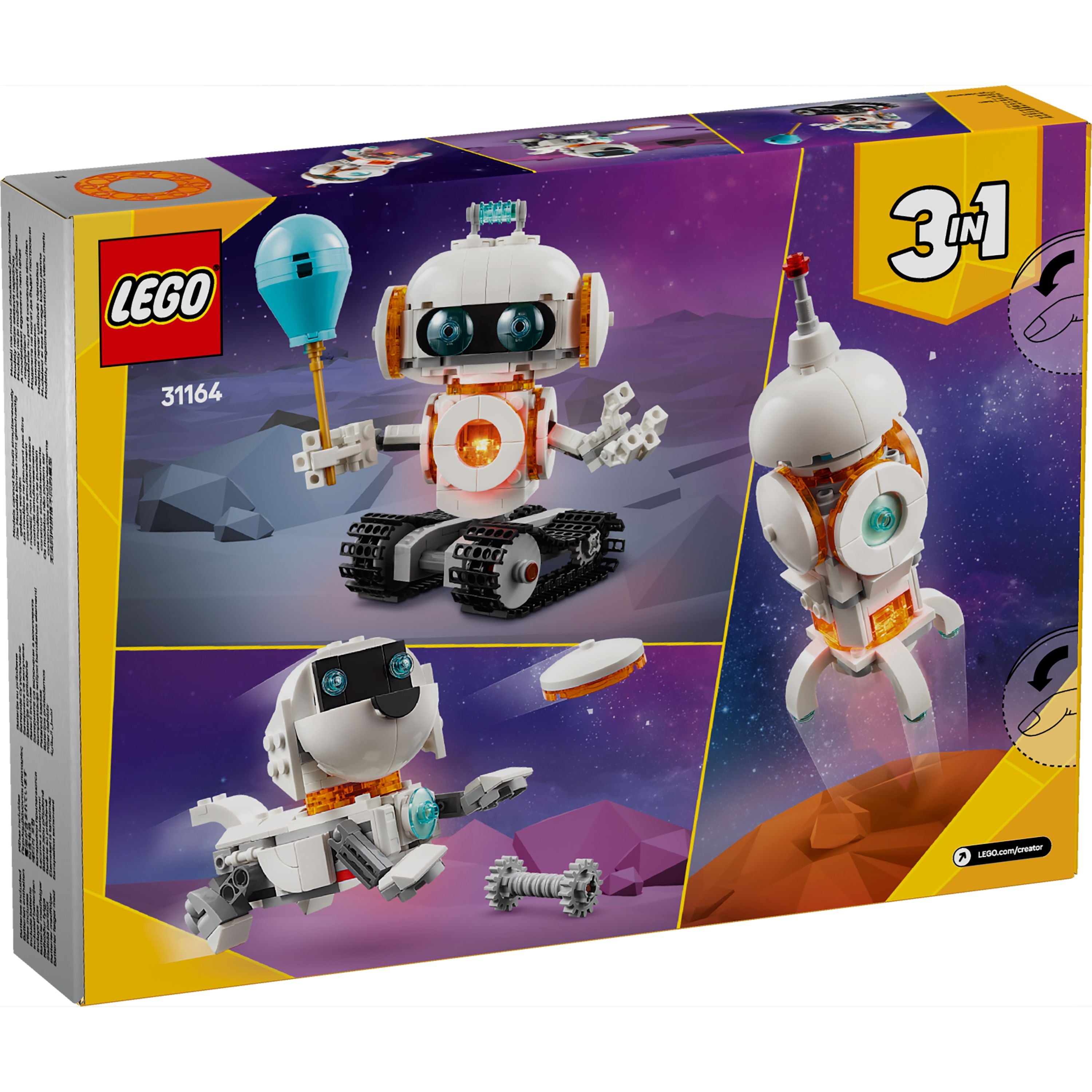 LEGO 31164 Creator Space Robot Toyworld NZ LEGO 31164 Creator Space Robot Toyworld NZ