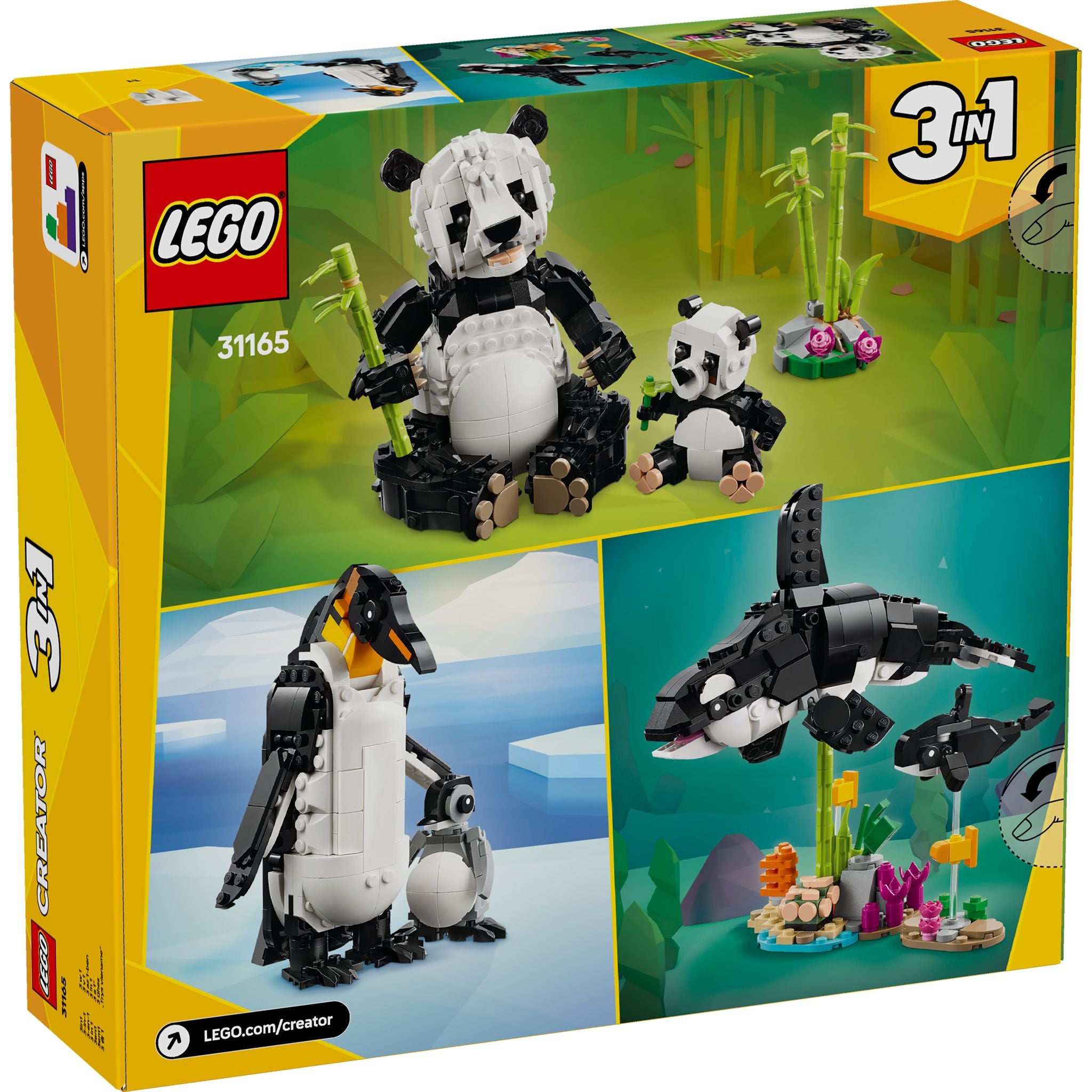 LEGO 31165 Creator Wild Animals Panda Family Toyworld NZ lego-31165-creator-wild-animals-panda-family-toyworld-nz