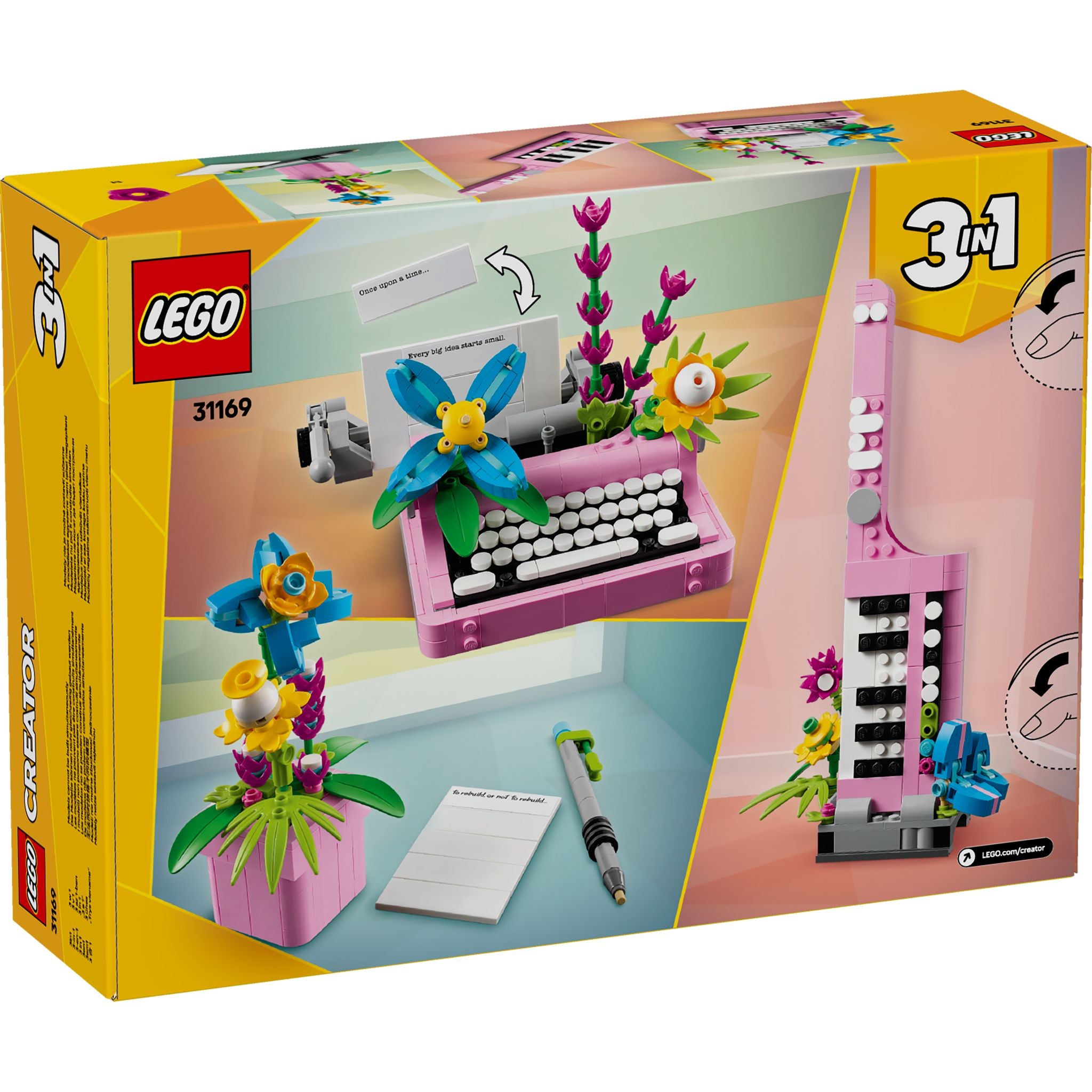 LEGO 31169 Creator Typewriter with Flowers