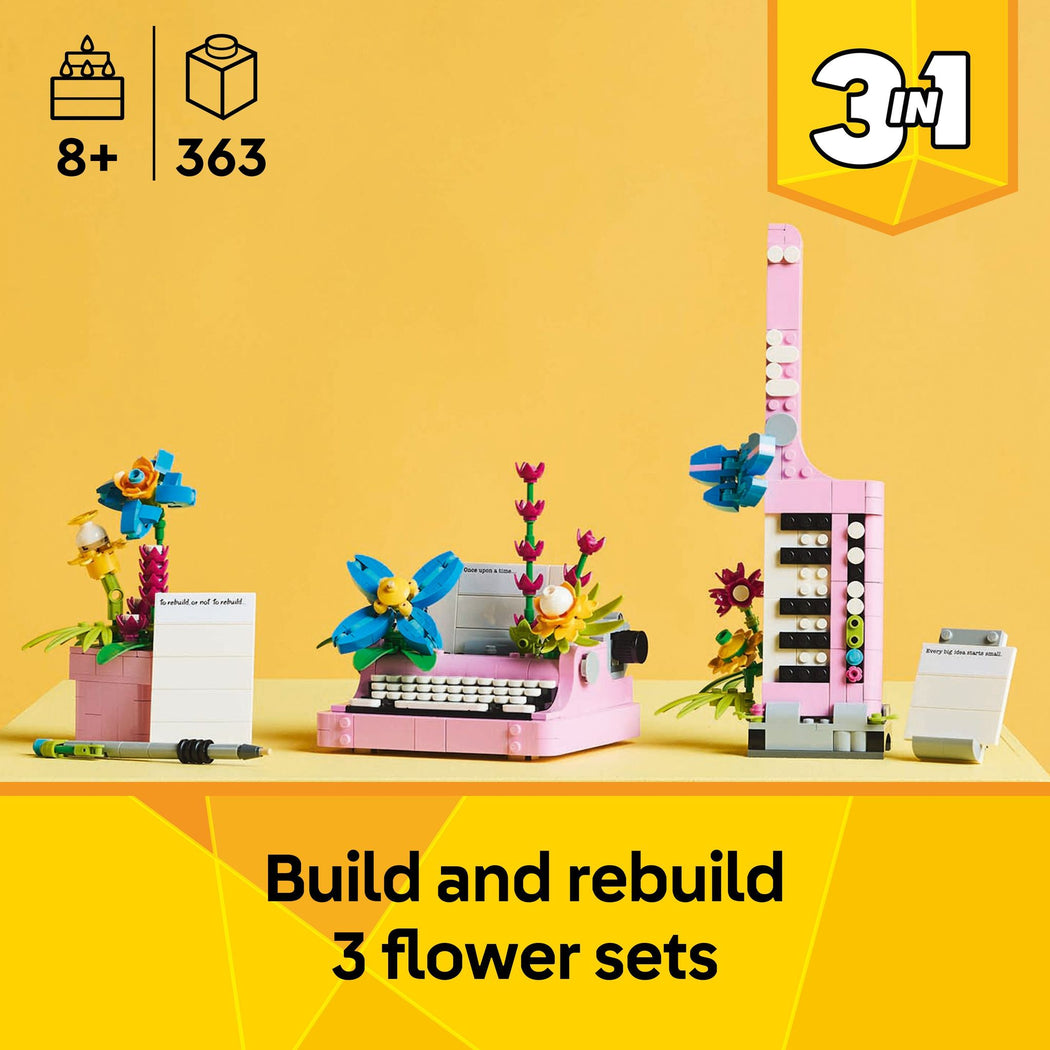 LEGO 31169 Creator Typewriter with Flowers - 4