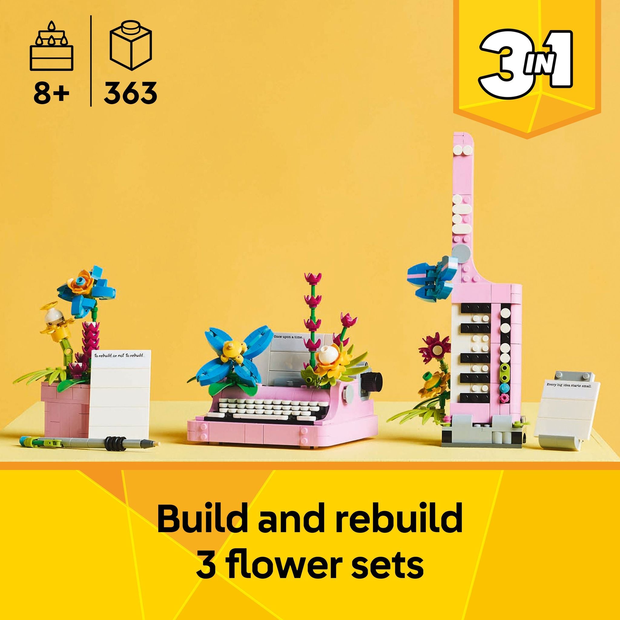 LEGO 31169 Creator Typewriter with Flowers