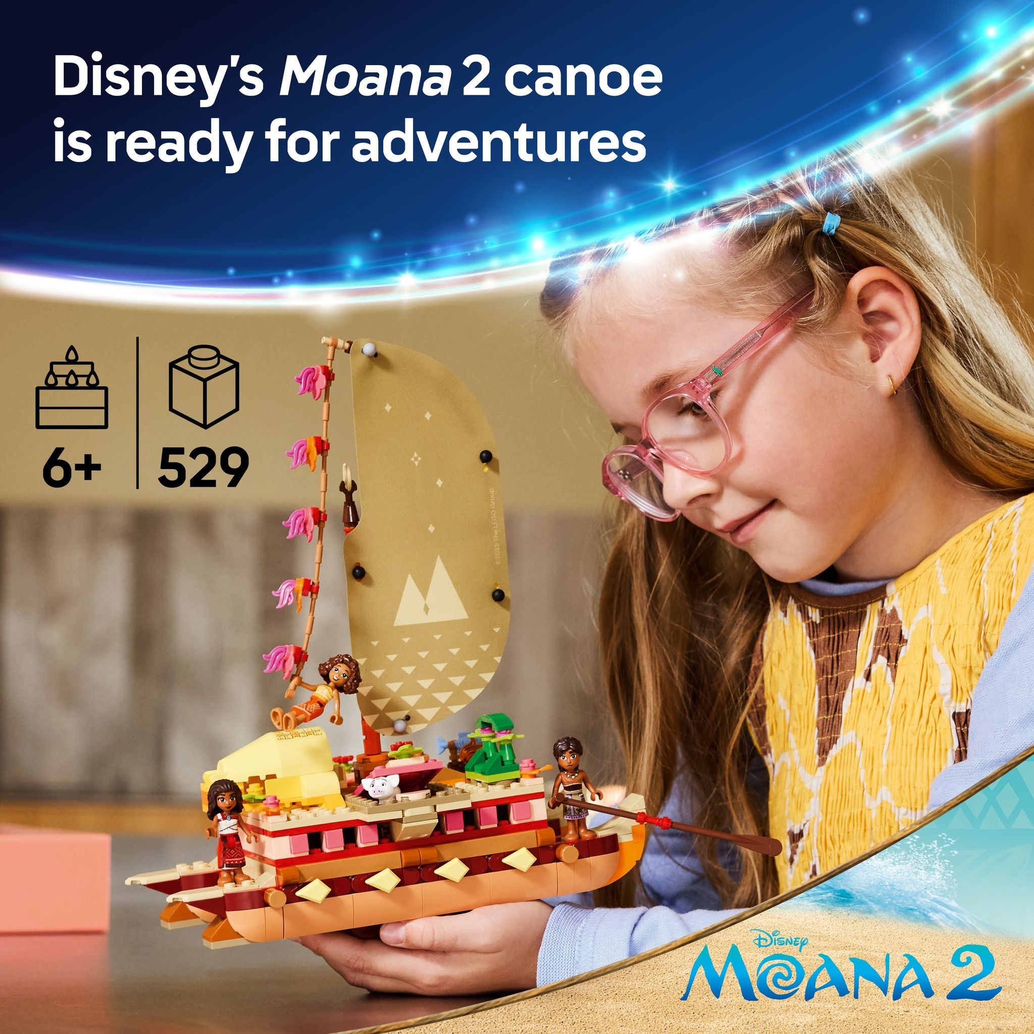 LEGO 43270 Disney Princess Moana's Adventure Canoe