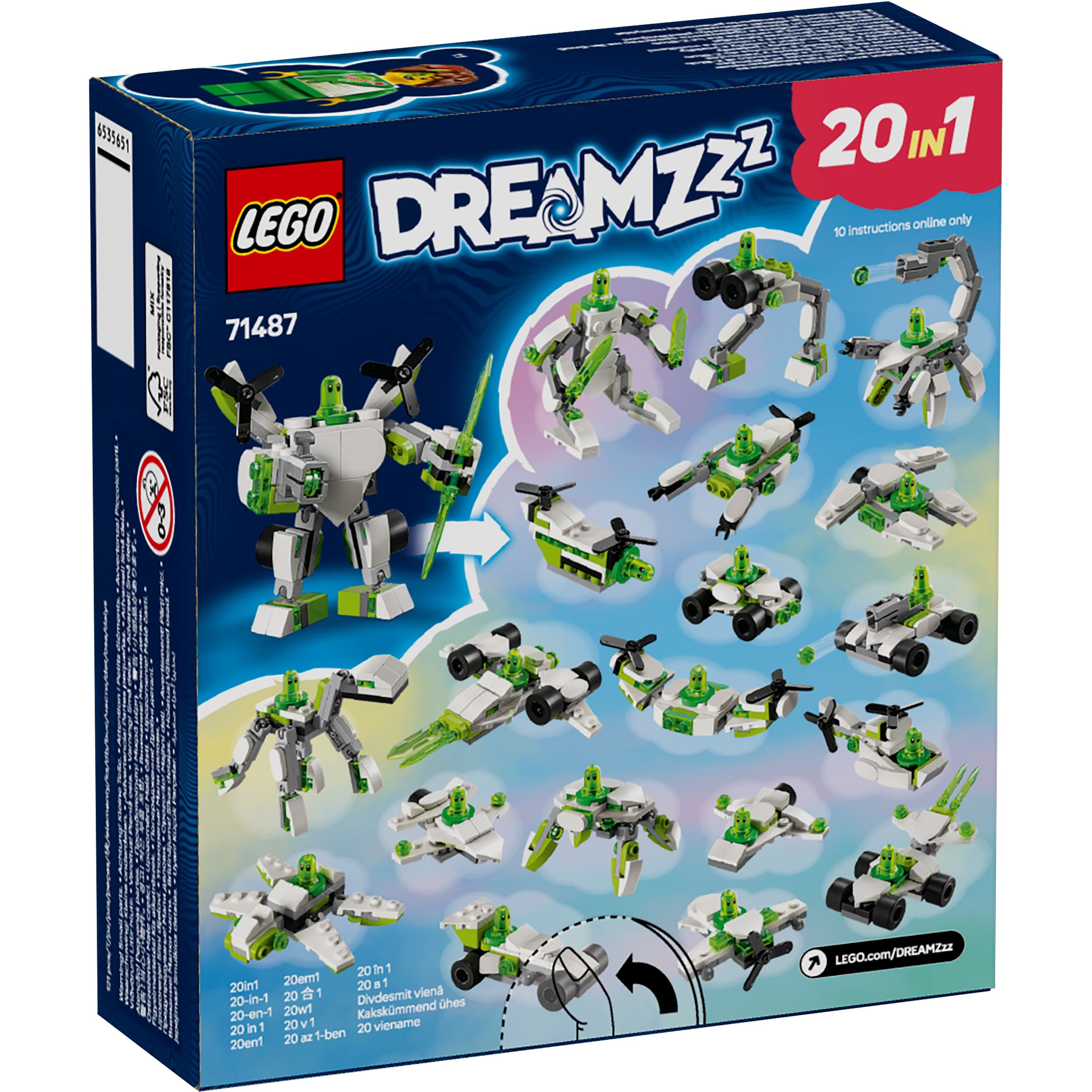 LEGO 71487 DREAMZzz Z-Blob's Robot and Vehicle Adventures